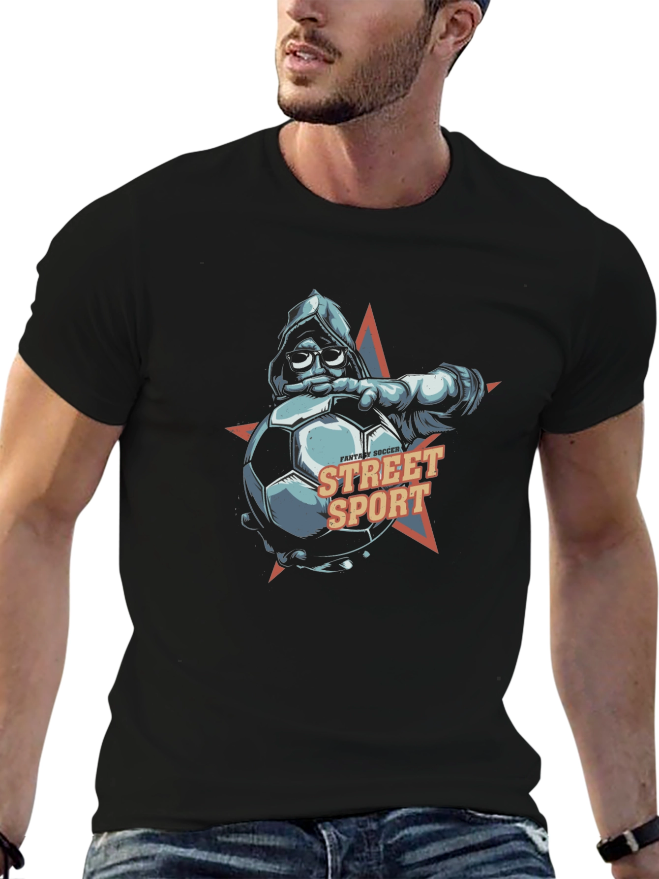 Street Sport T-Shirt: Fantasy Soccer Design