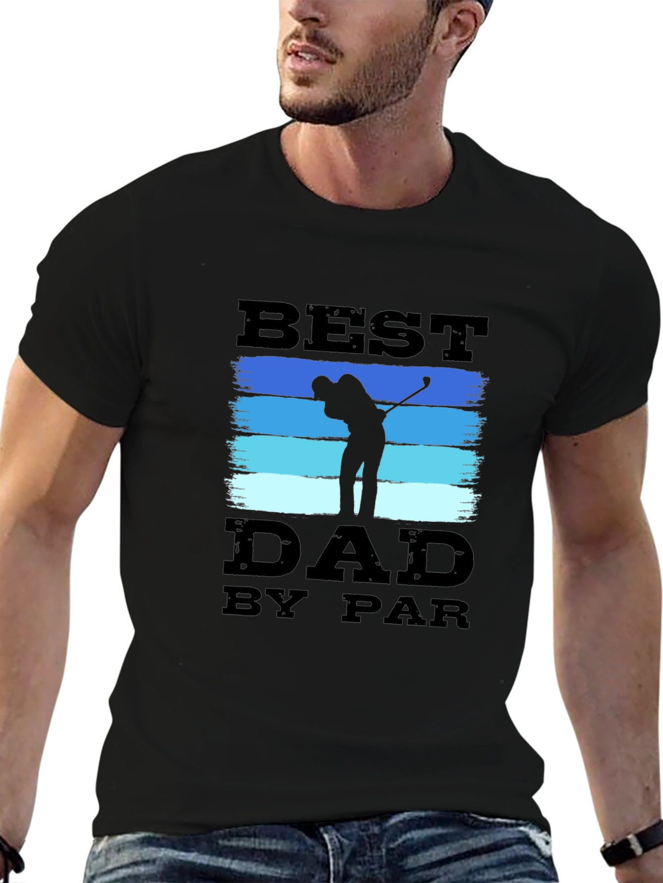 Best Dad by Par T-Shirt Golf Lover Tee