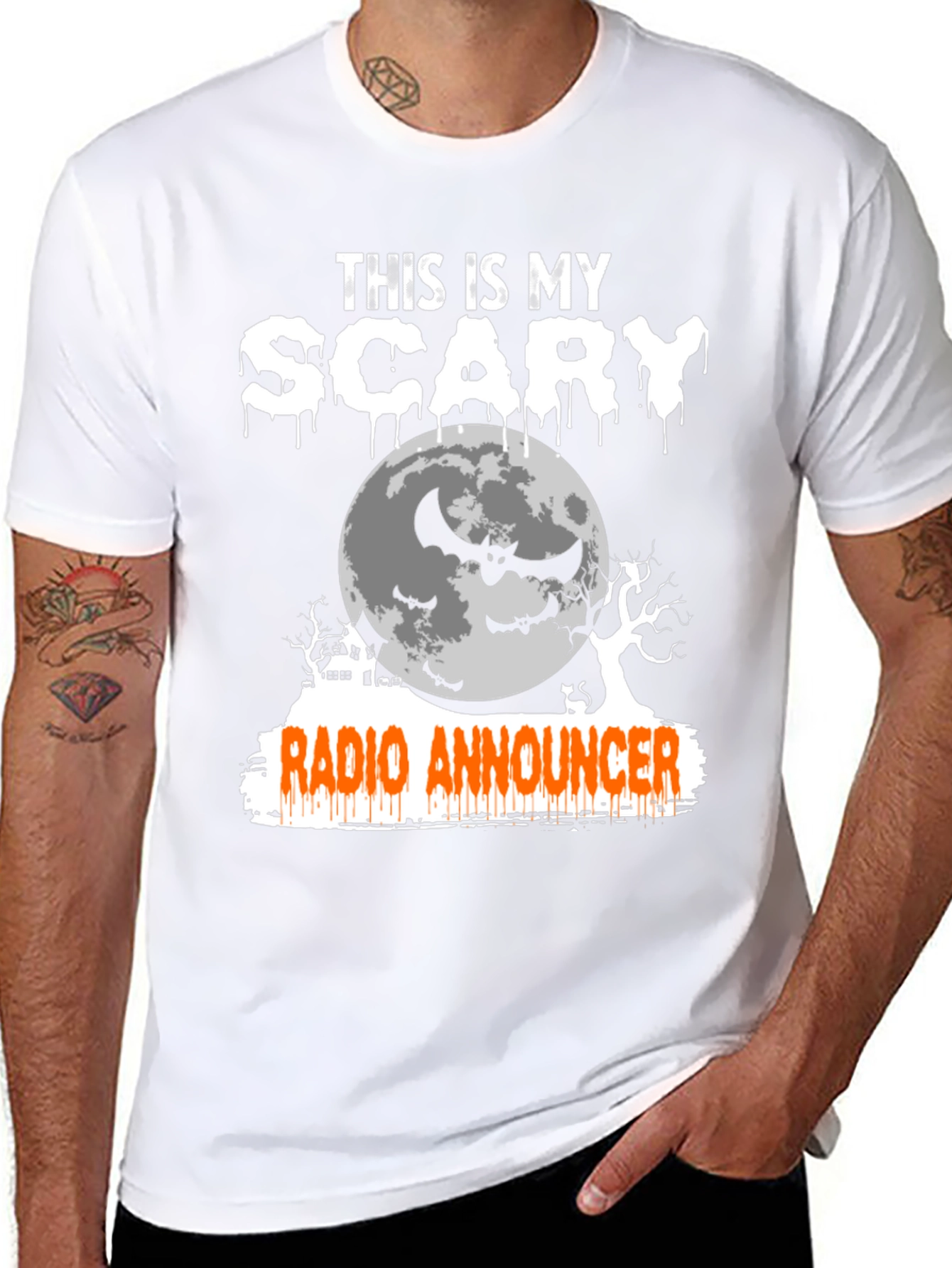 Scary Radio Announcer Halloween T-Shirt