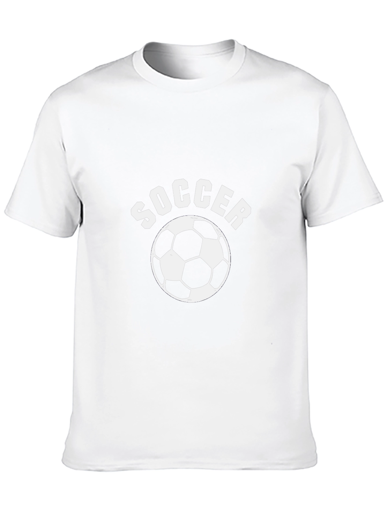 Soccer Graphic T-Shirt - Black Cotton Tee