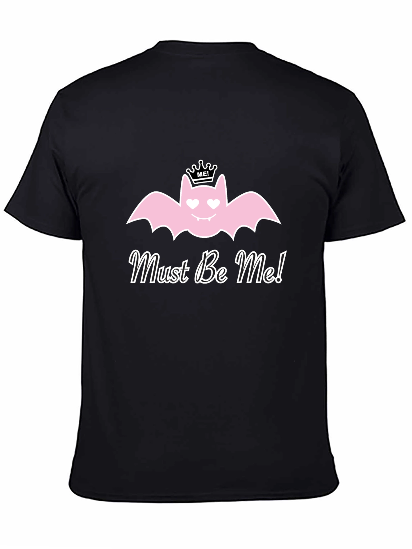 Must Be Me! Pink Bat Graphic T-Shirt