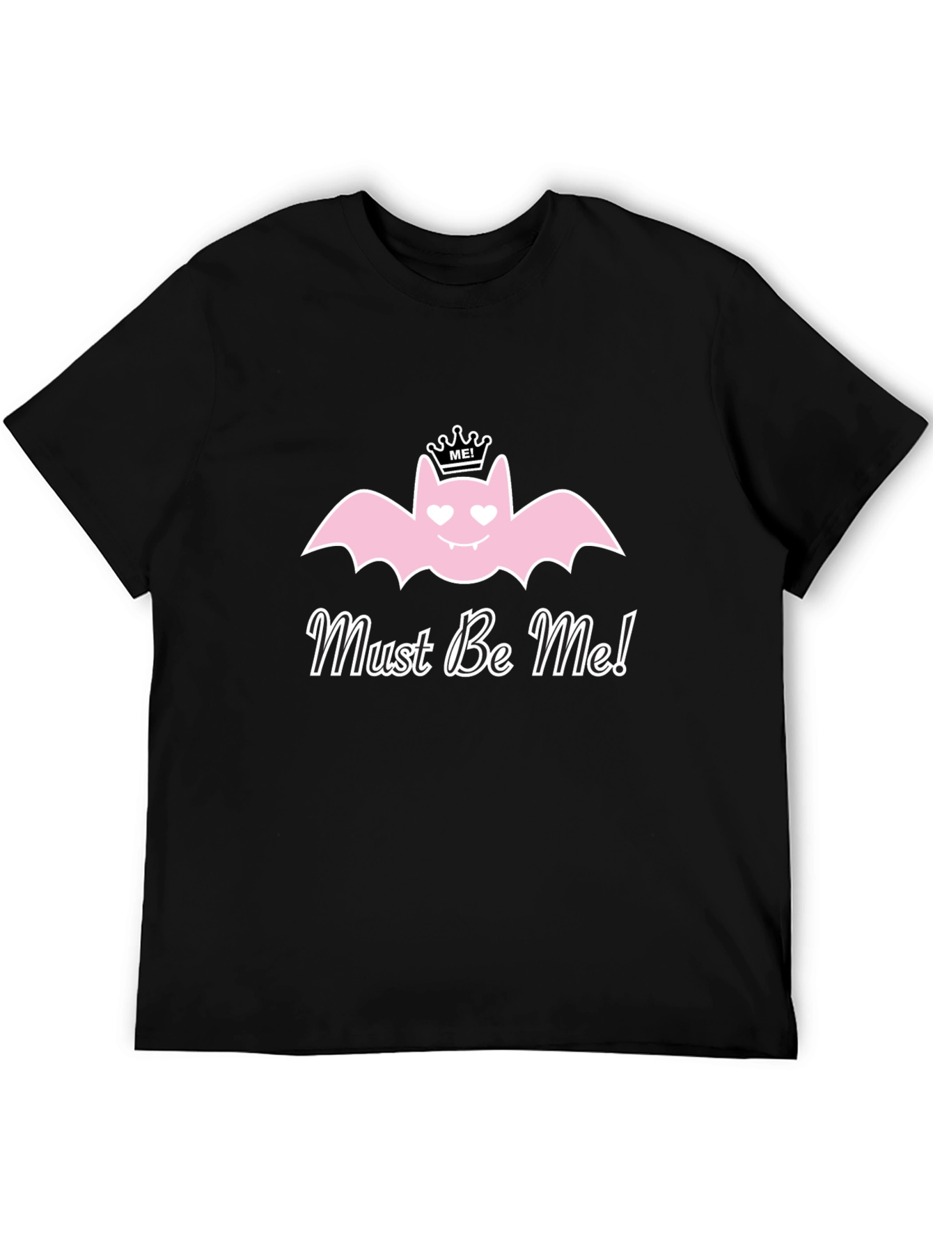 Must Be Me! Pink Bat Graphic T-Shirt