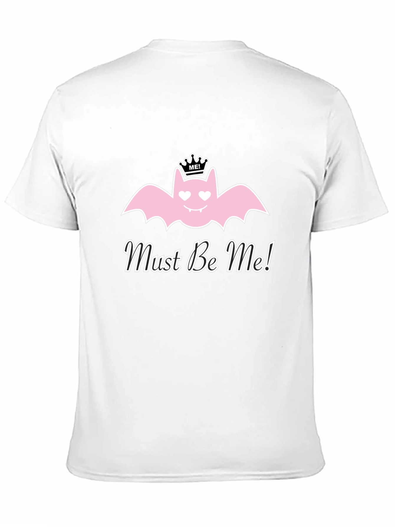 Must Be Me! Pink Bat Graphic T-Shirt