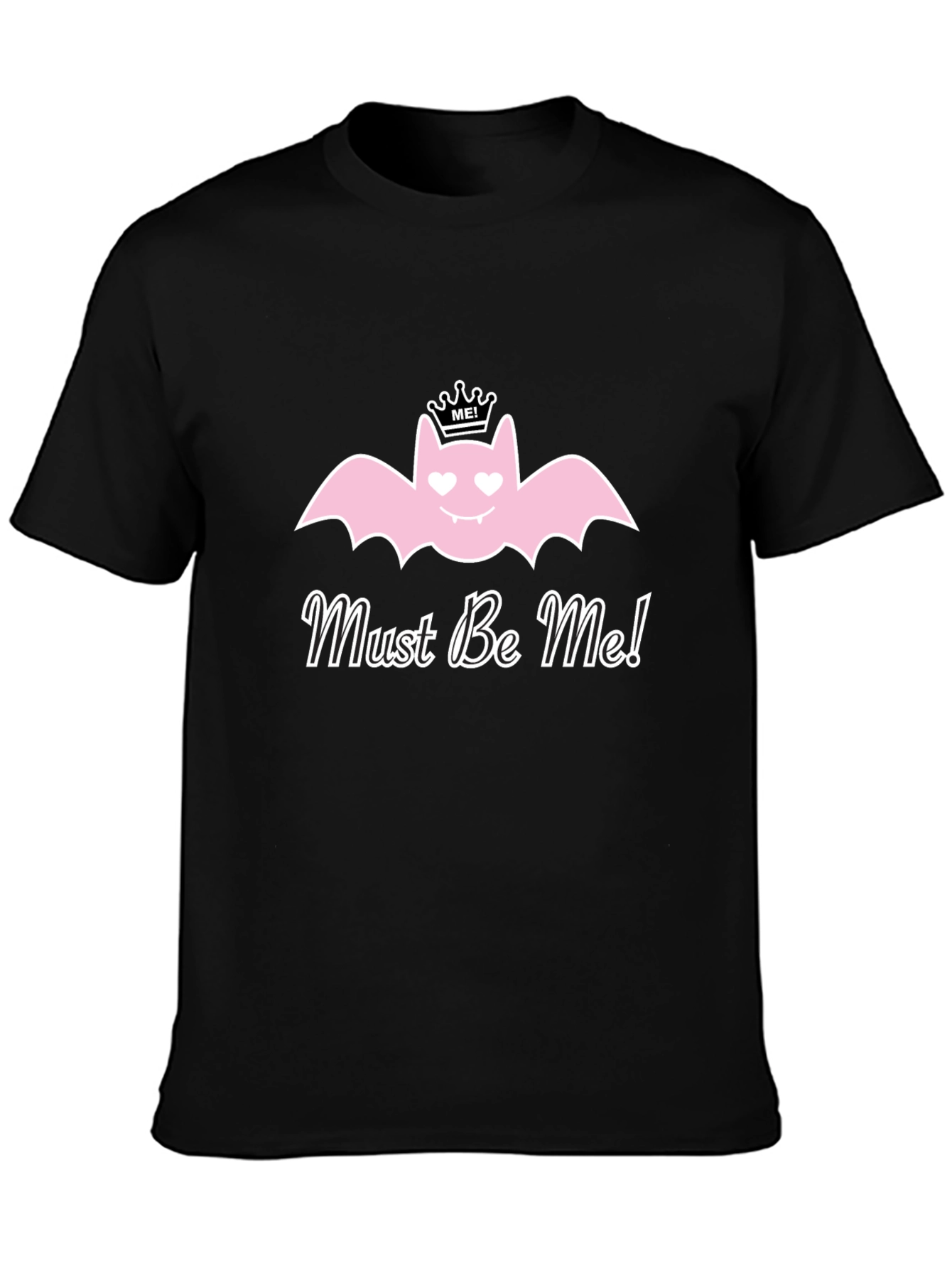 Must Be Me! Pink Bat Graphic T-Shirt