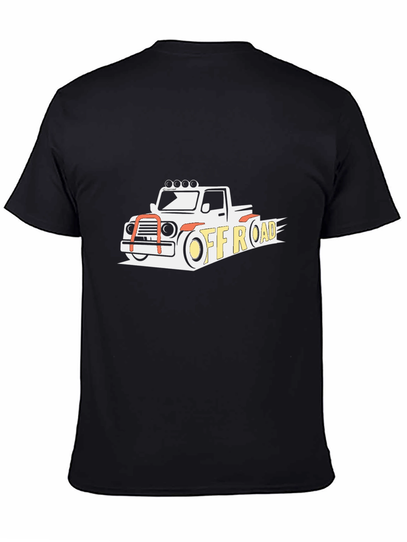Off-Road Truck Graphic Tee - Black Casual Shirt