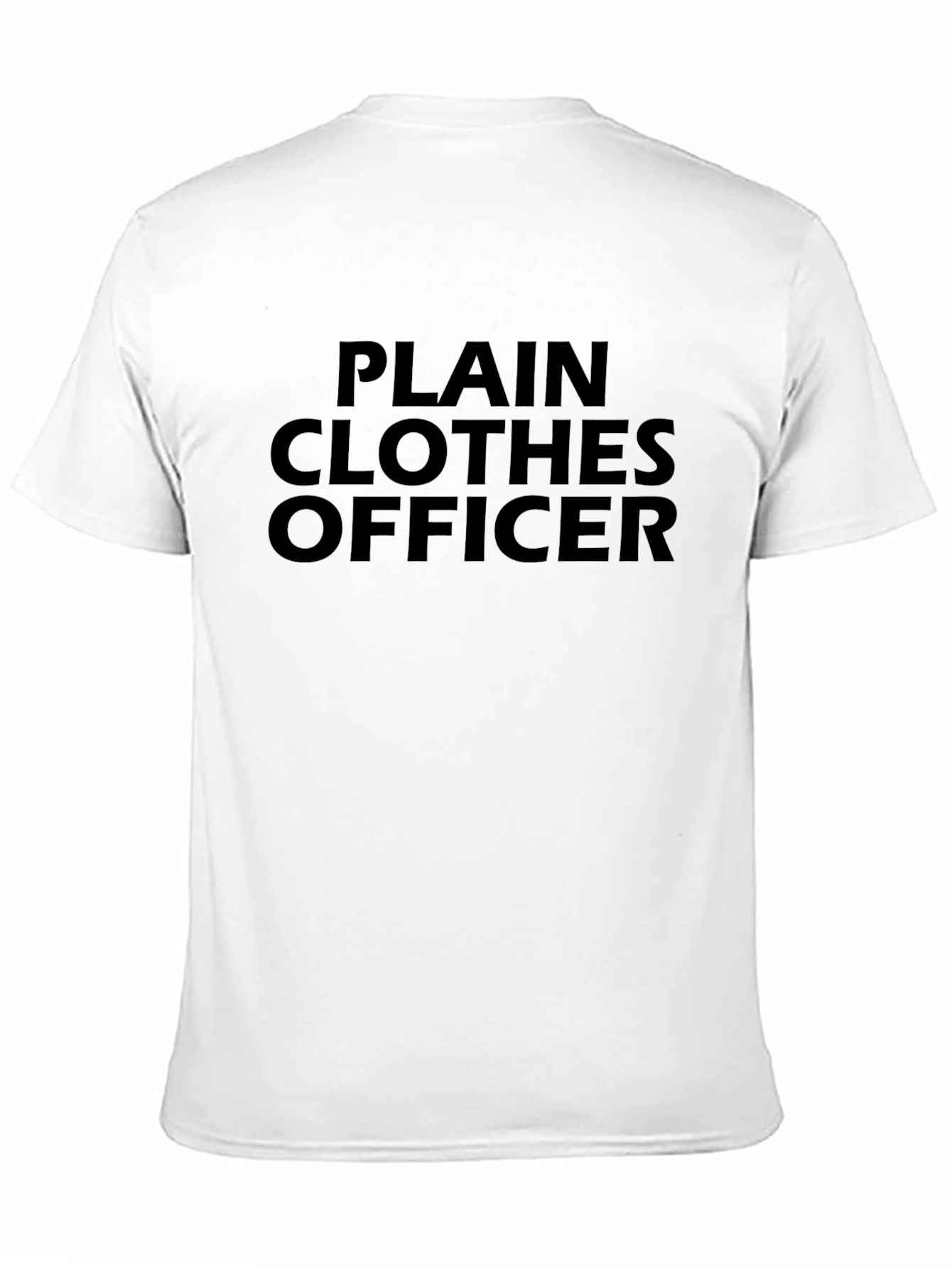 Plain Clothes Officer Black Tee Shirt