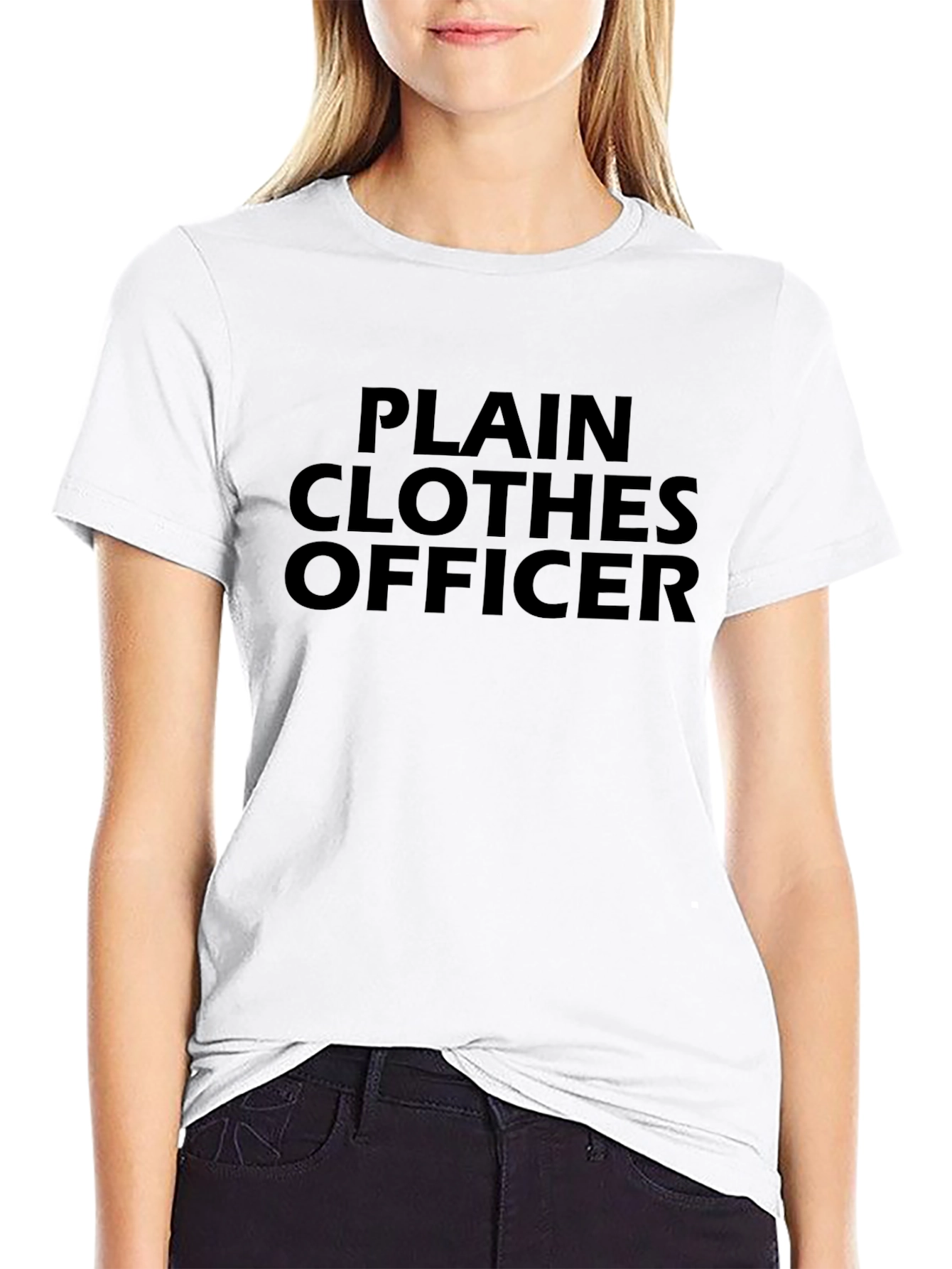 Plain Clothes Officer Black Tee Shirt