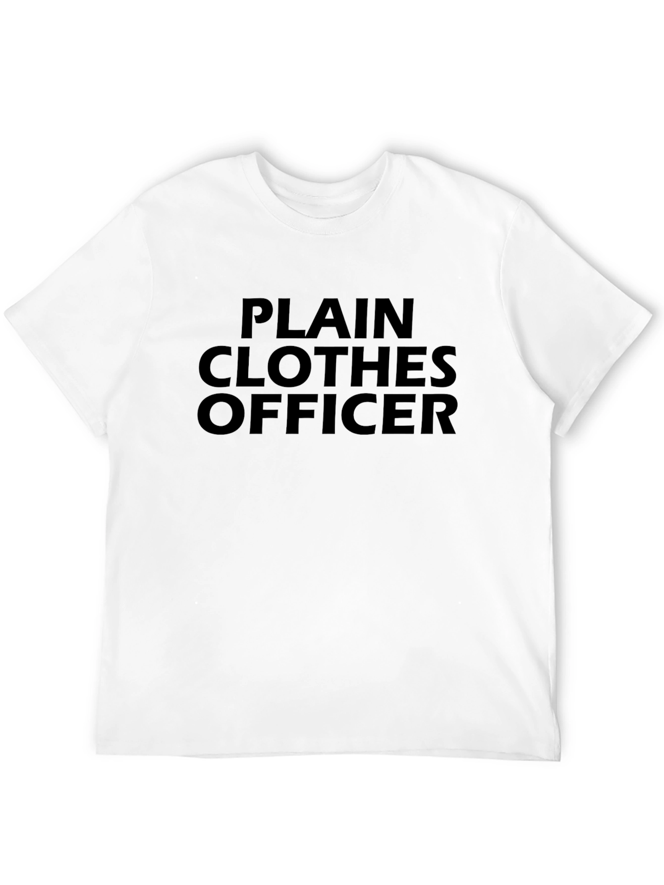Plain Clothes Officer Black Tee Shirt