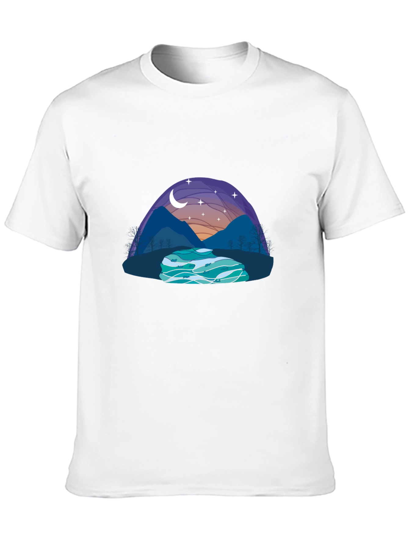 Nature Scene Graphic T-Shirt