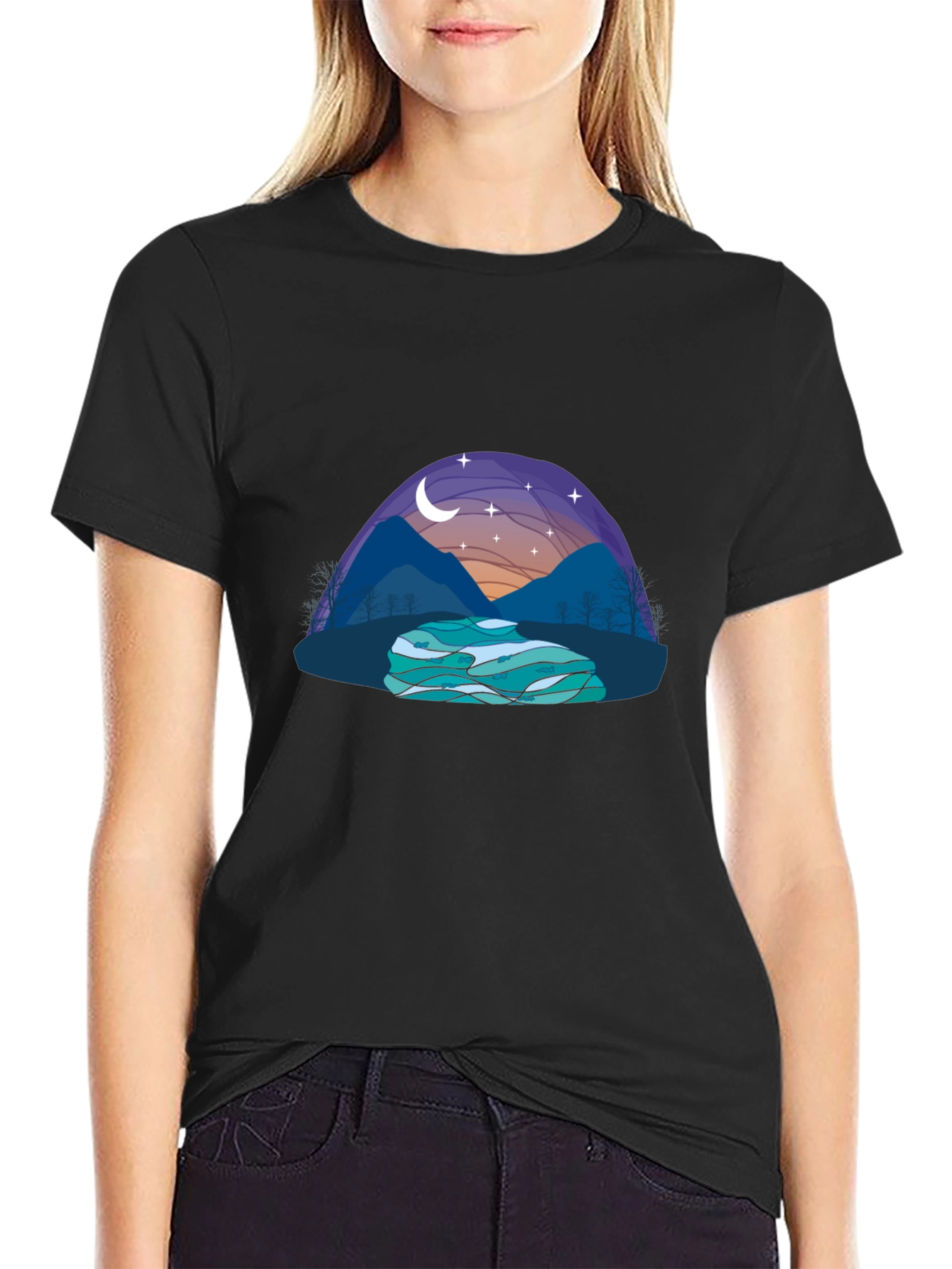 Nature Scene Graphic T-Shirt