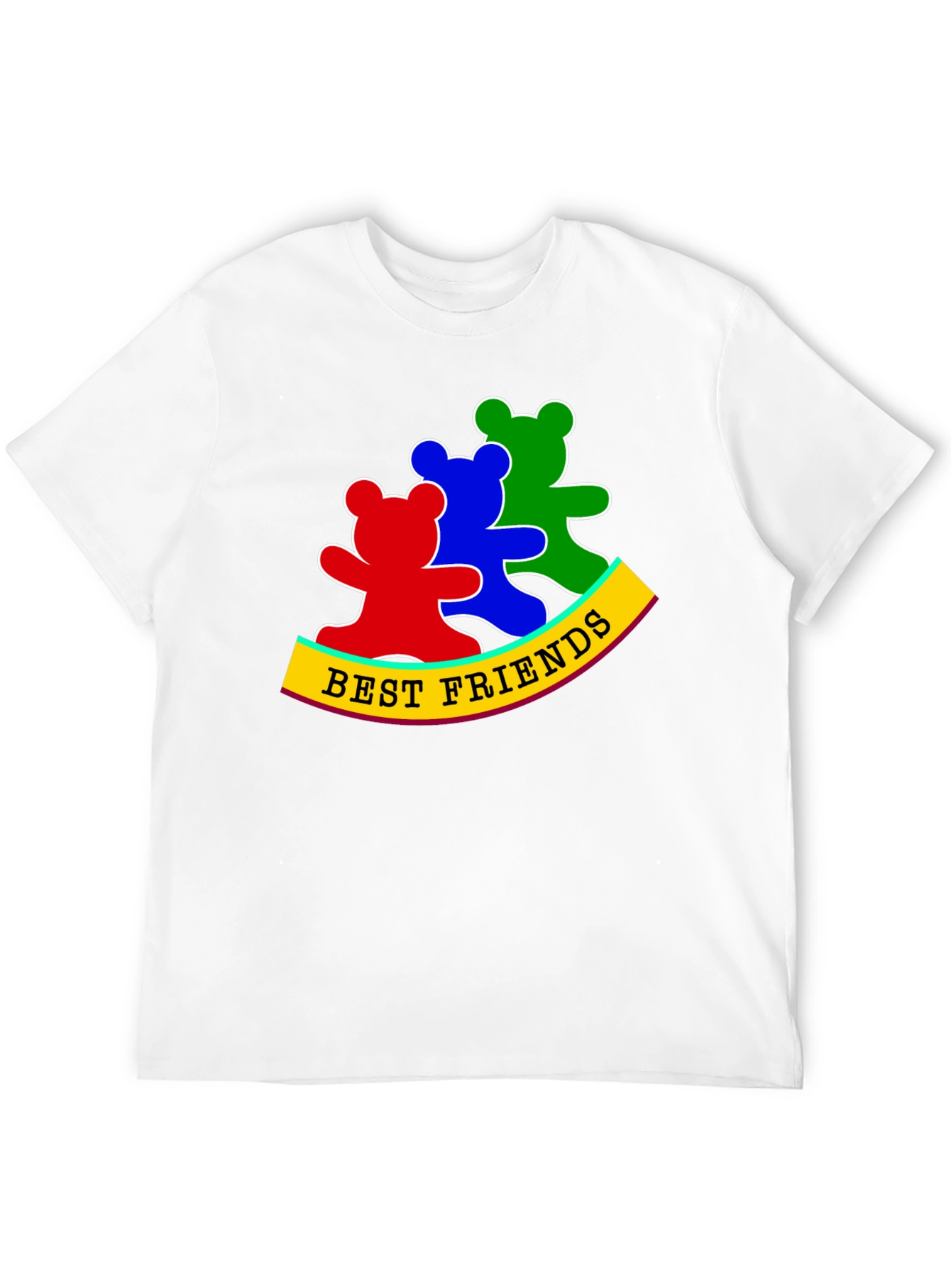 Best Friends Bear T-Shirt - Cute Graphic Tee