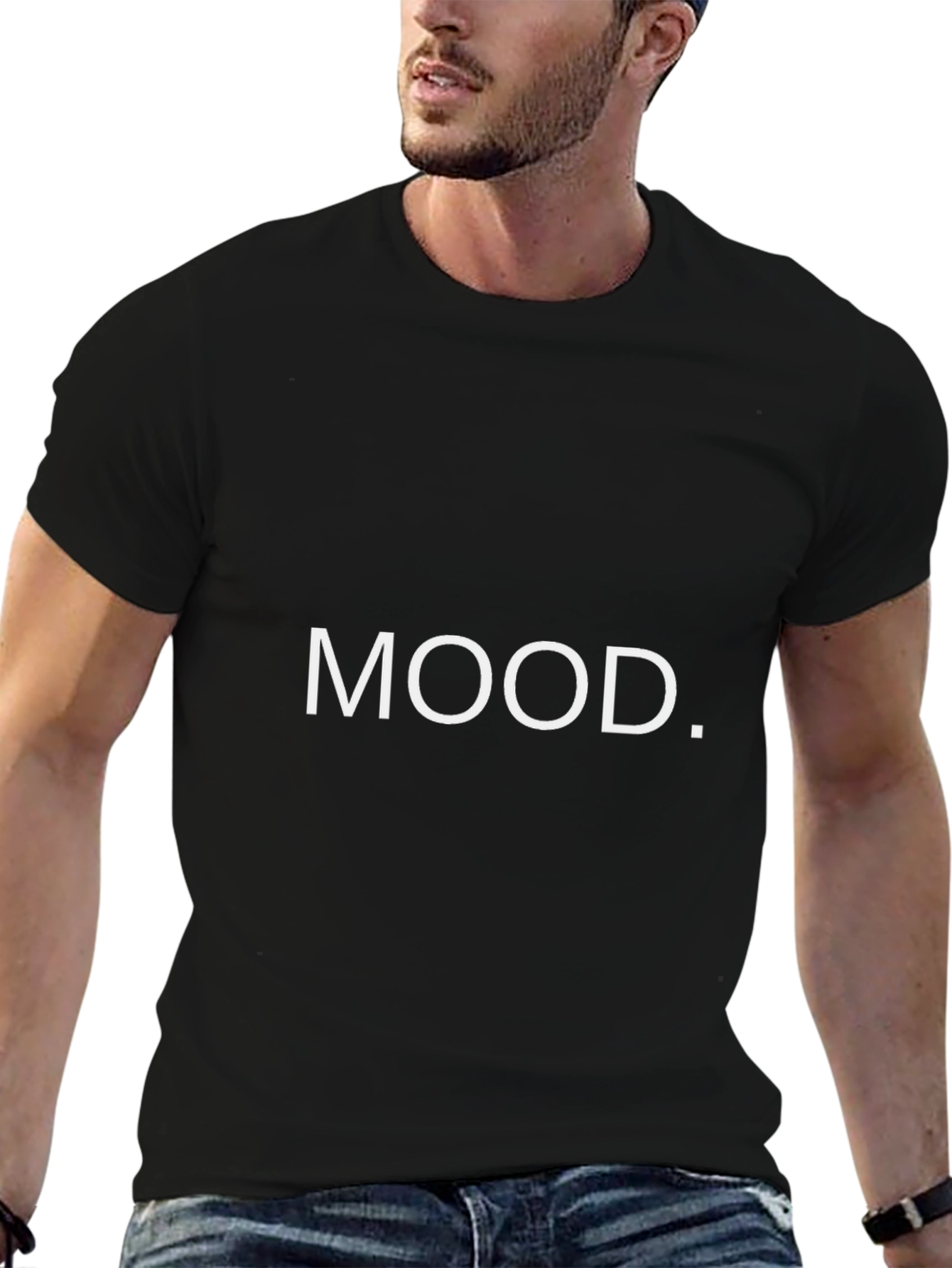 Mood Graphic Tee - Casual Black T-Shirt