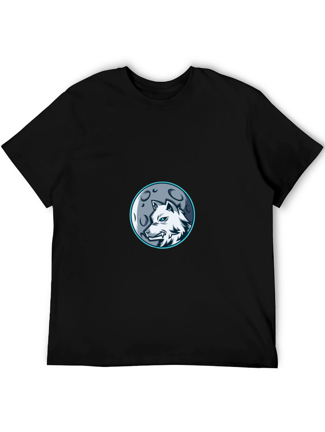 Wolf Moon Graphic Tee - Stylish Black T-Shirt