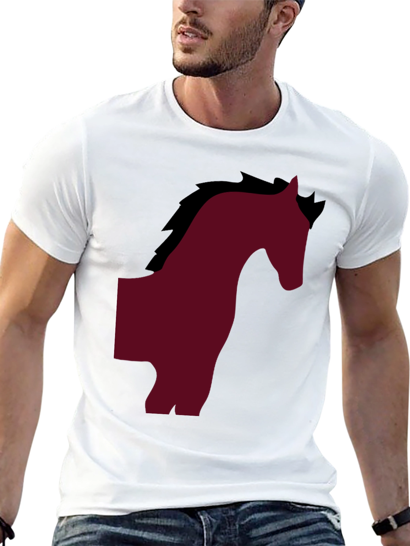 Horse Silhouette Graphic T-Shirt