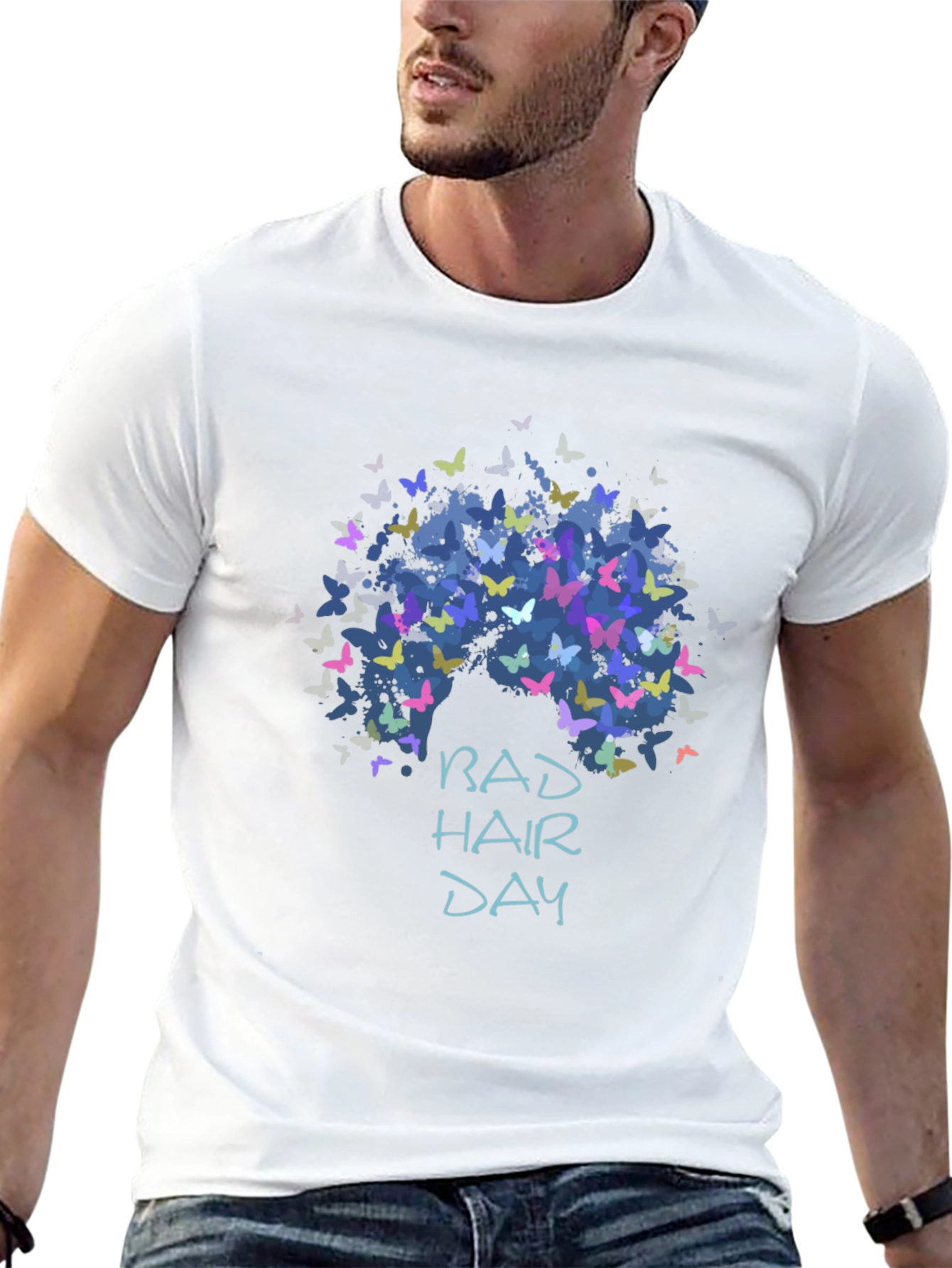 Bad Hair Day Butterfly Graphic Tee
