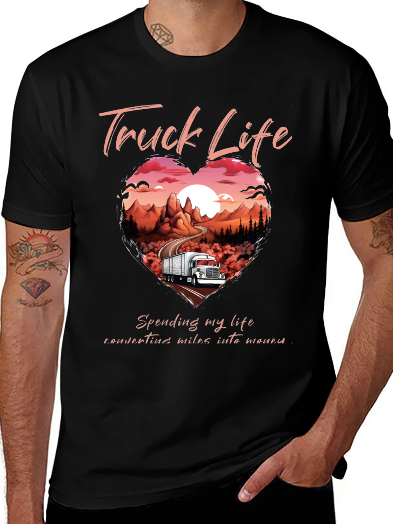 Truck Life Graphic Tee - For Truckers!