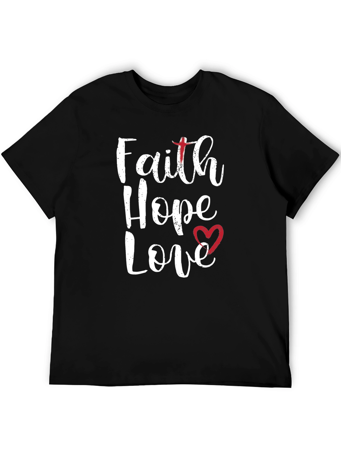 Faith Hope Love Graphic Tee Shirt