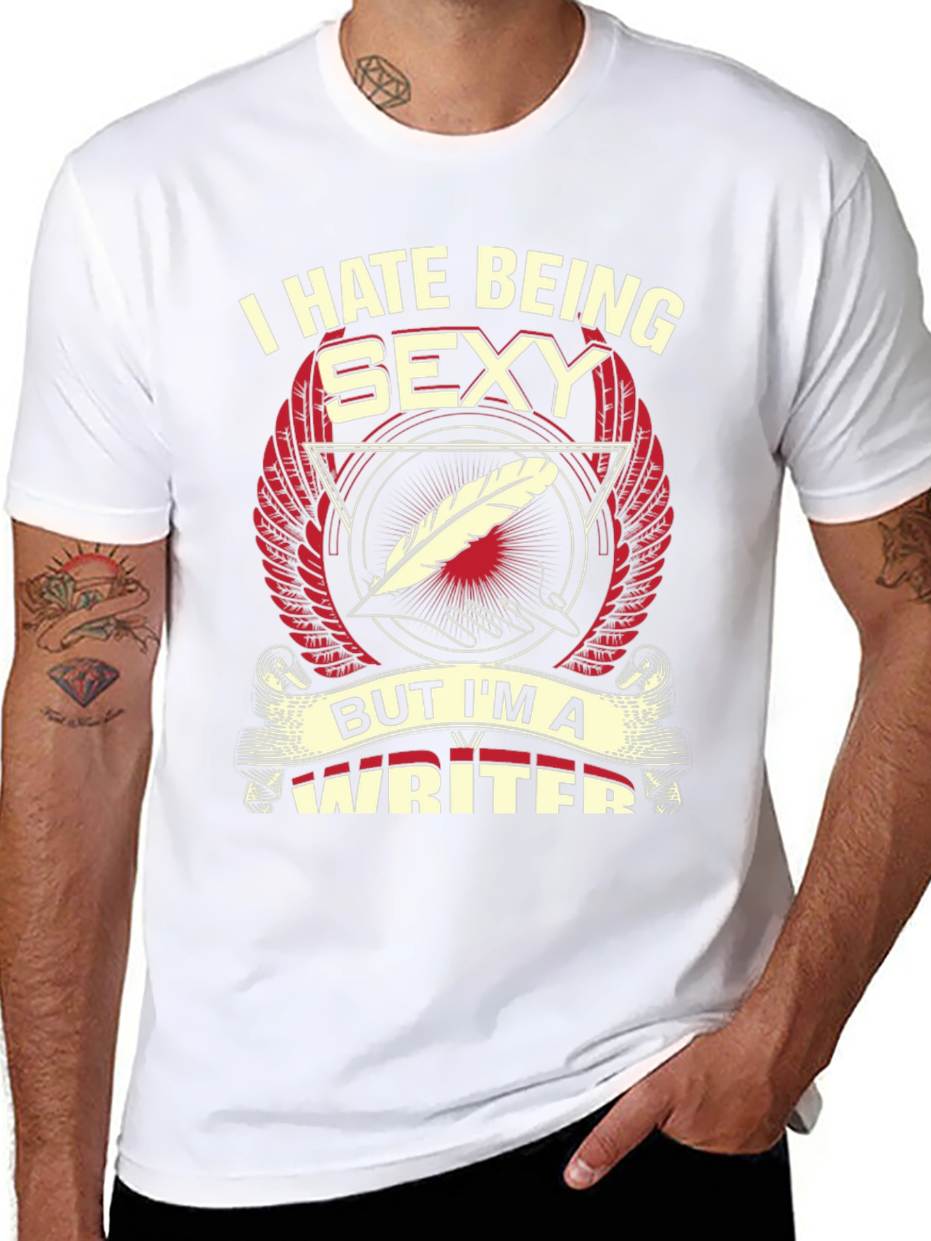 I Hate Being Sexy Writer T-Shirt