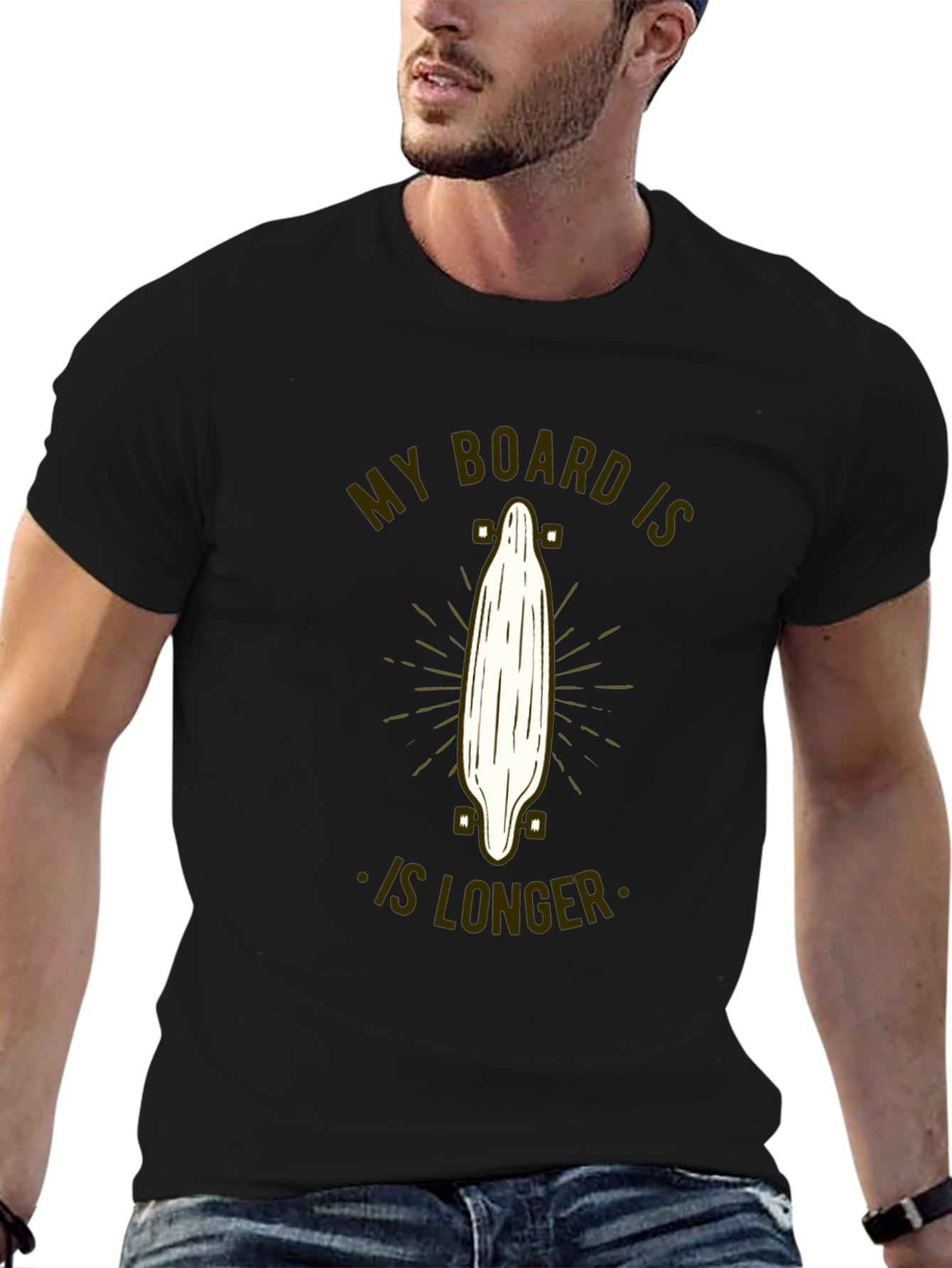 My Board Is Longer T-Shirt | Skater Style Tee