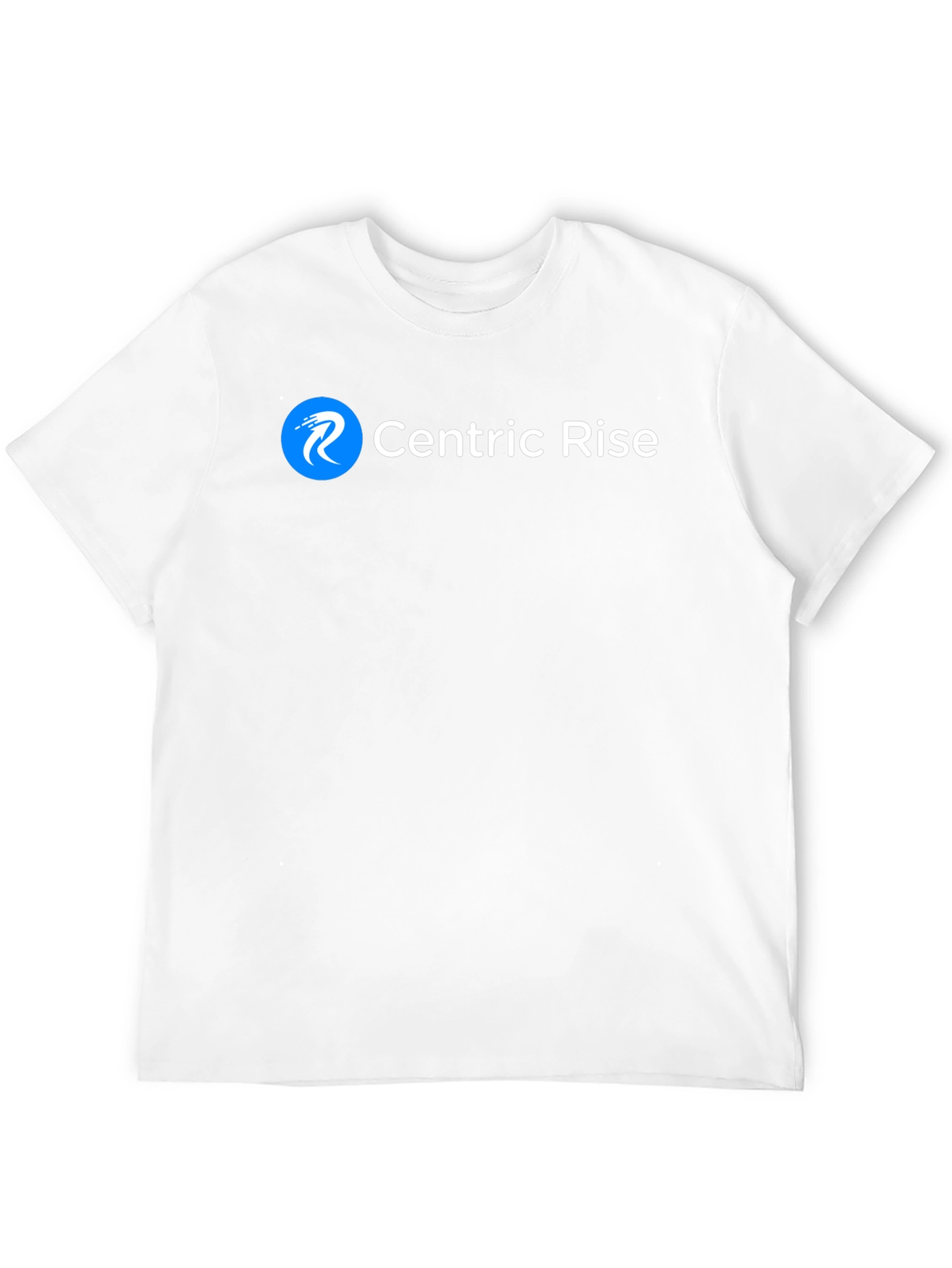 Centric Rise Black T-Shirt - Modern Logo Tee