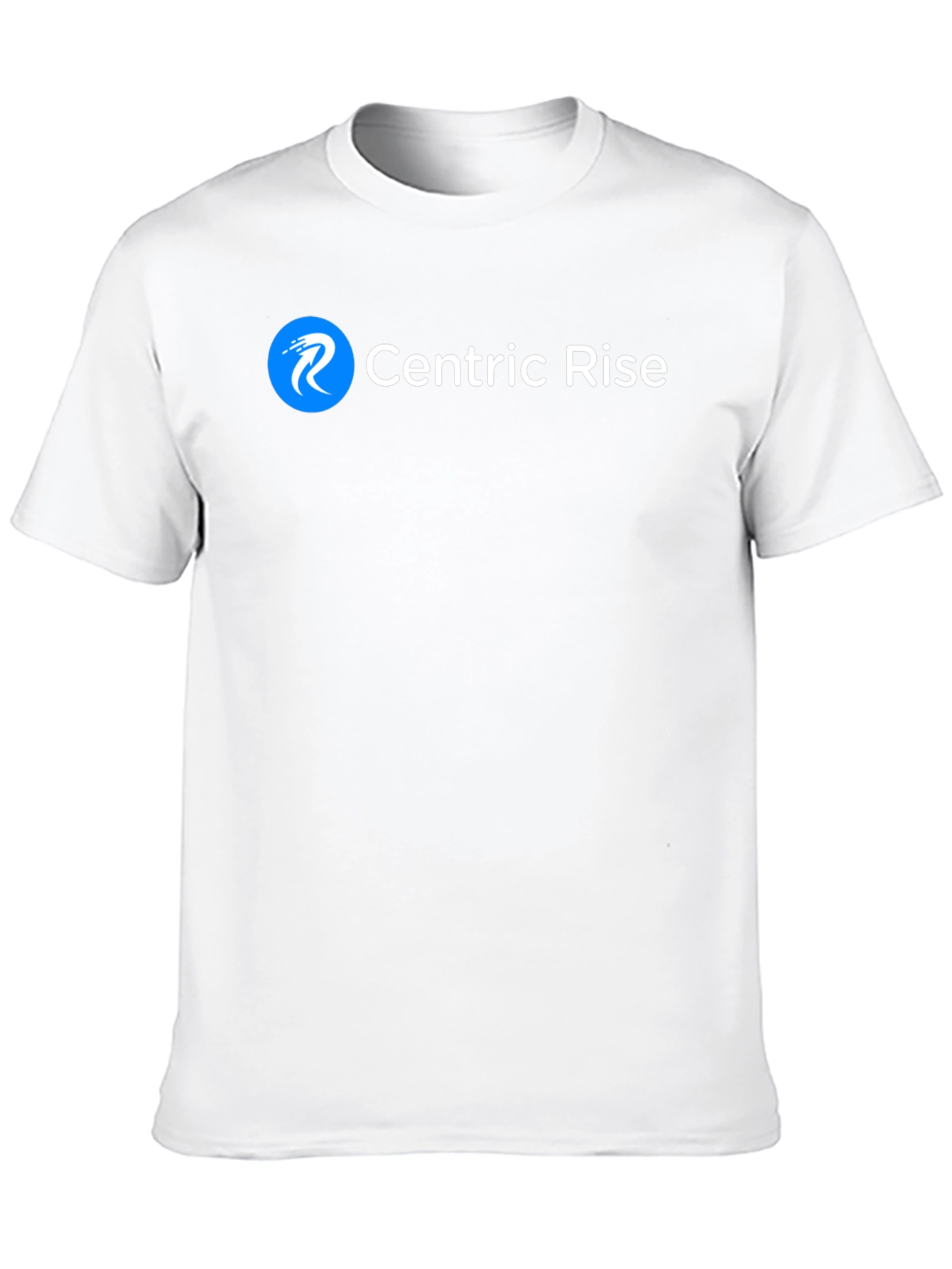 Centric Rise Black T-Shirt - Modern Logo Tee