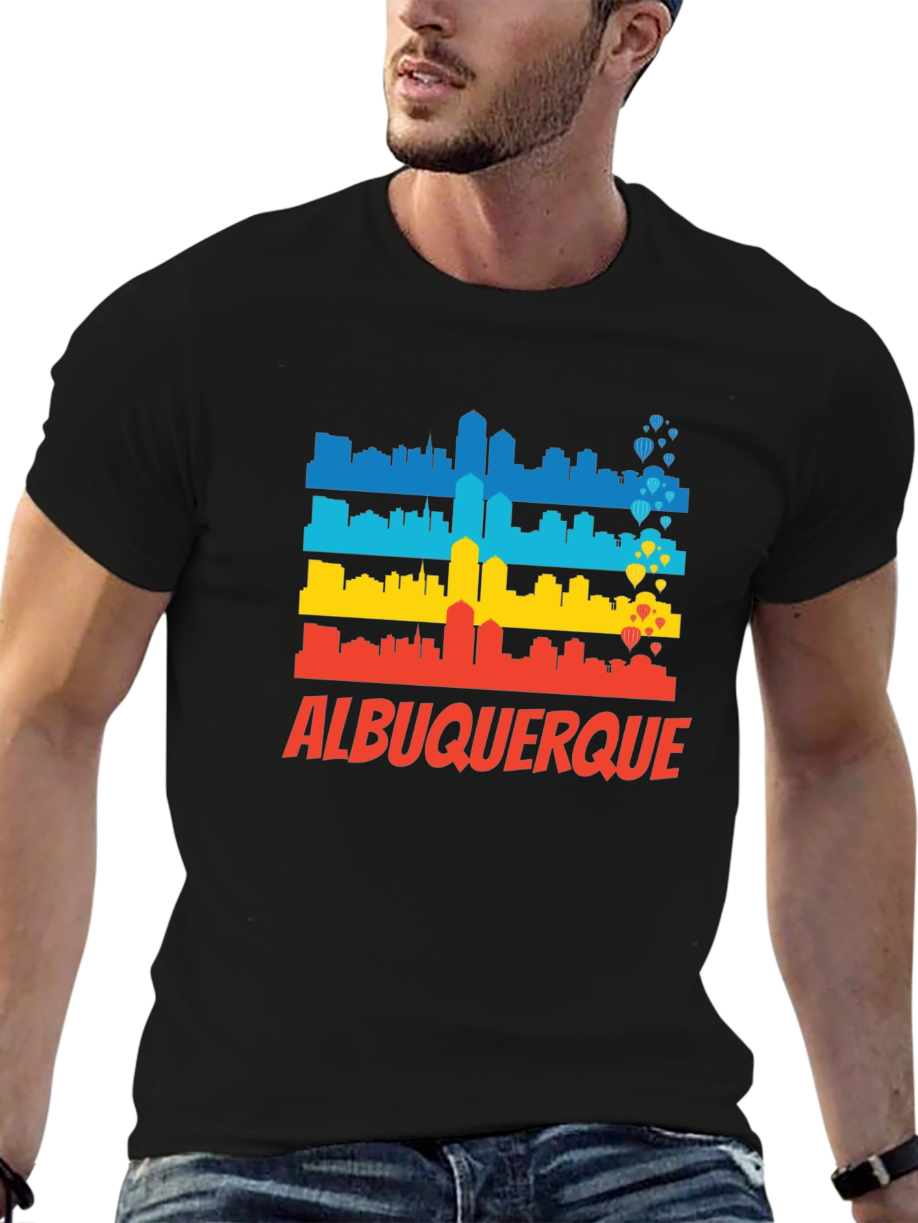 Albuquerque Skyline Graphic T-Shirt