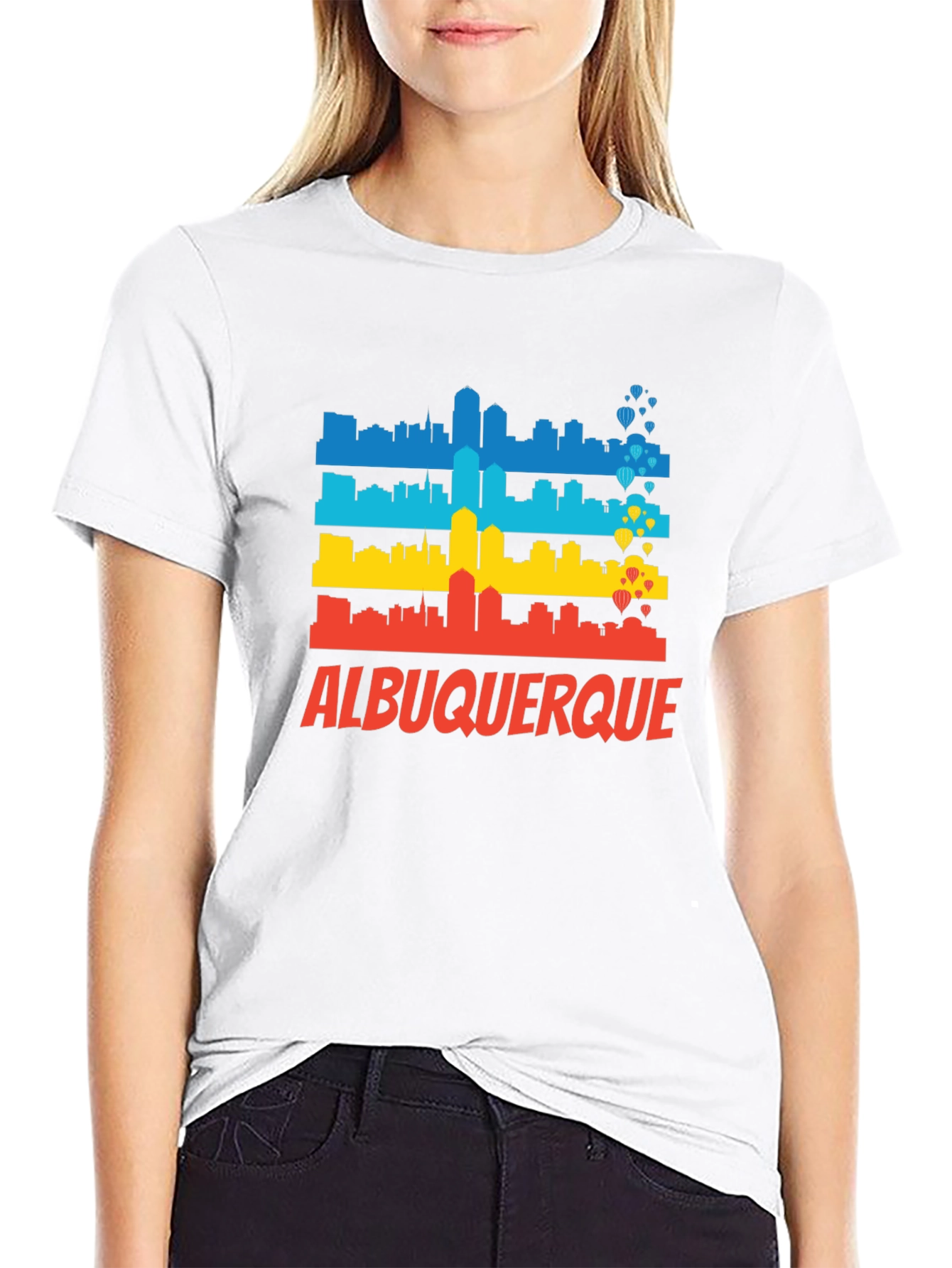 Albuquerque Skyline Graphic T-Shirt