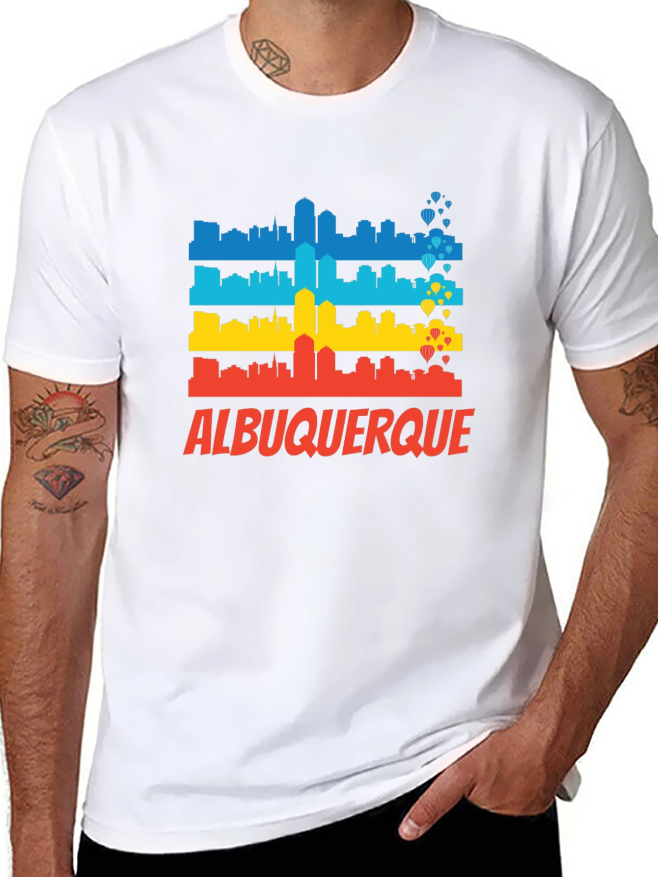 Albuquerque Skyline Graphic T-Shirt