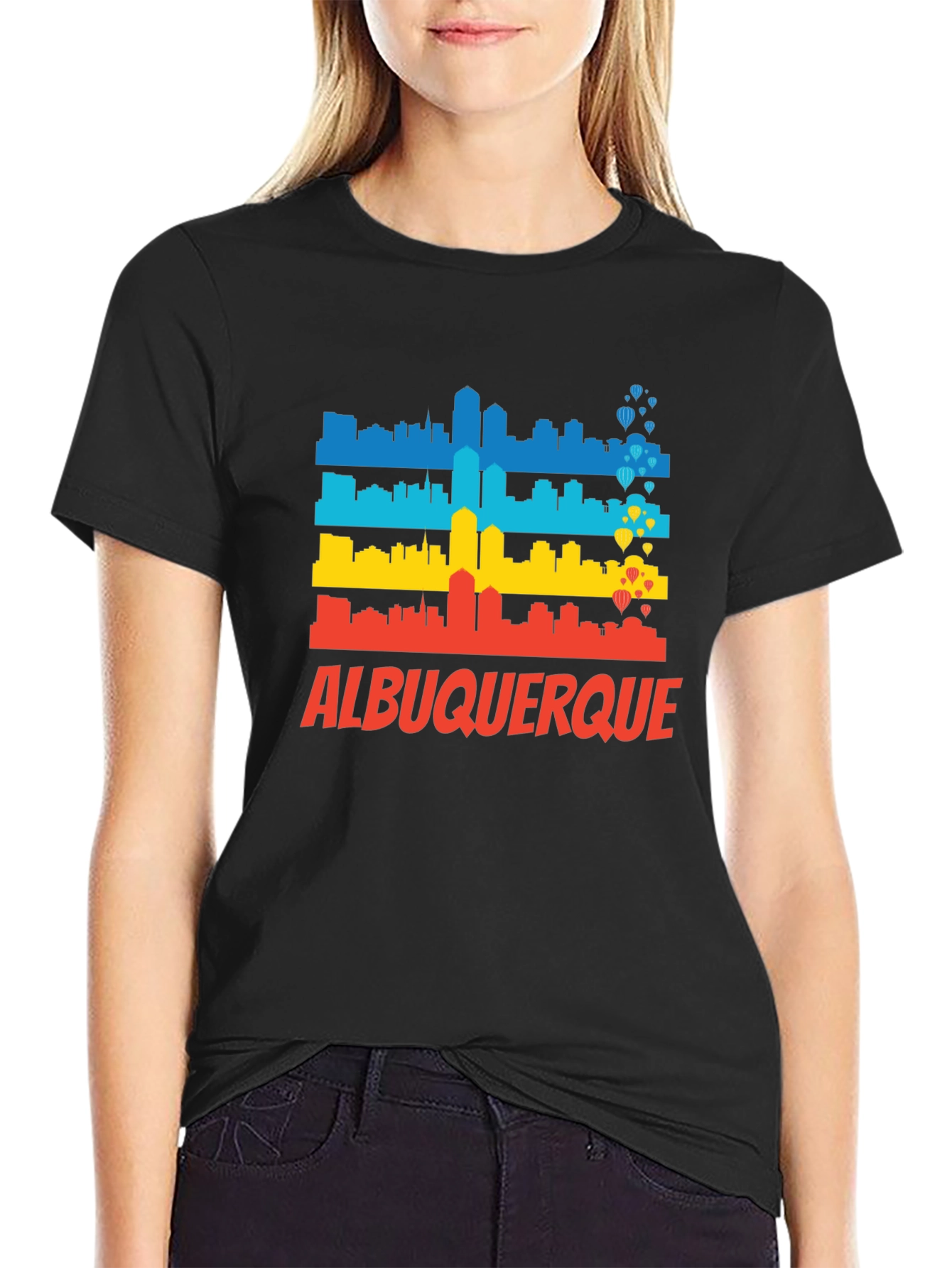 Albuquerque Skyline Graphic T-Shirt