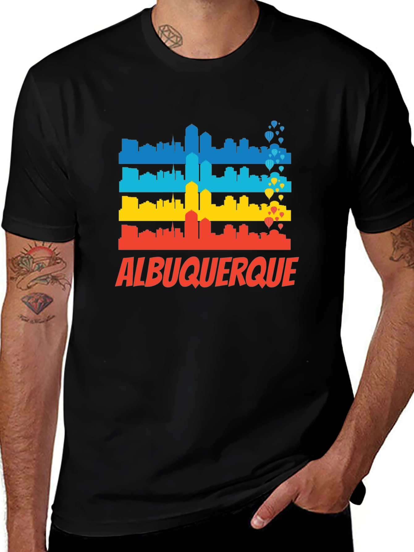 Albuquerque Skyline Graphic T-Shirt