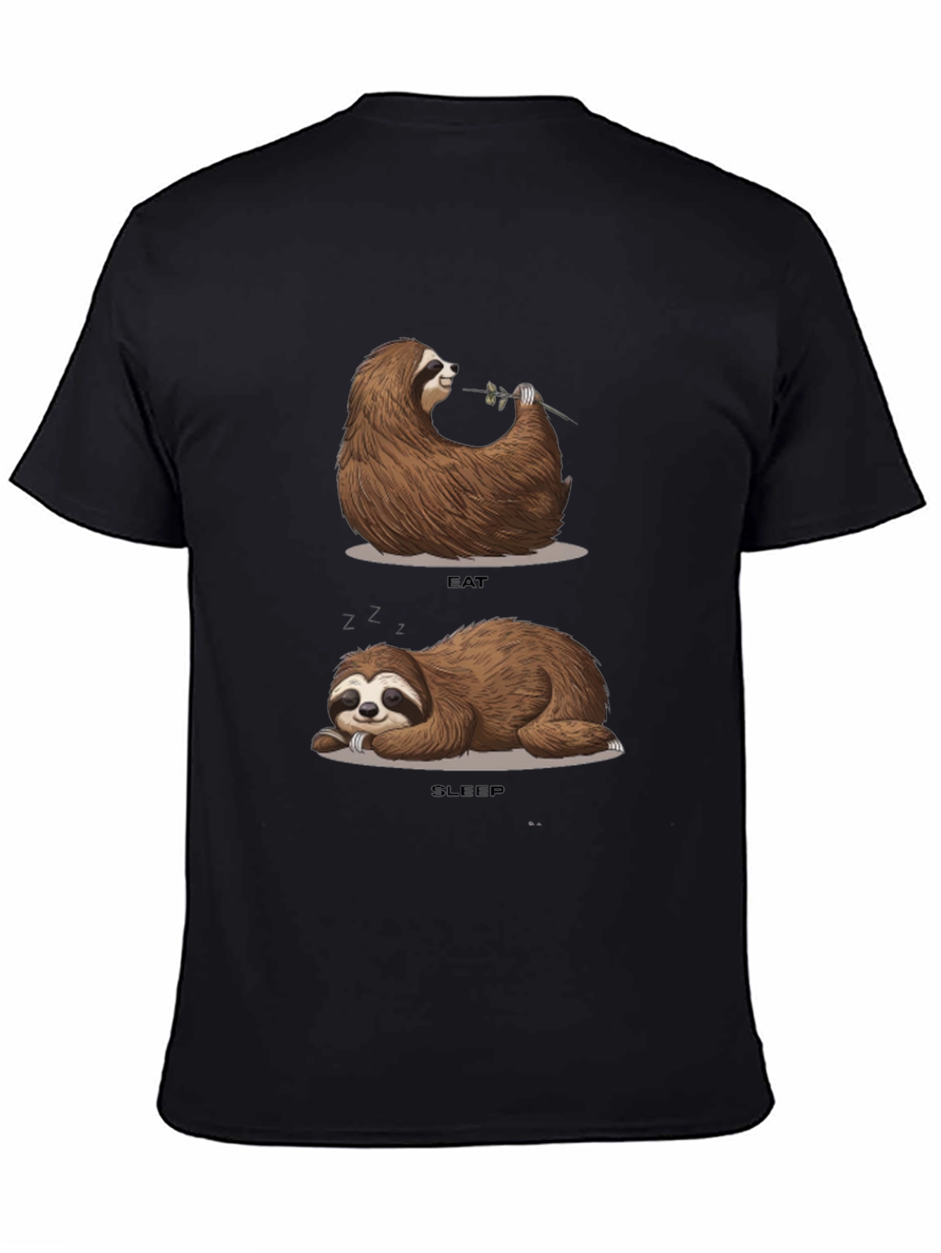 Sloth Eat Sleep Funny T-Shirt