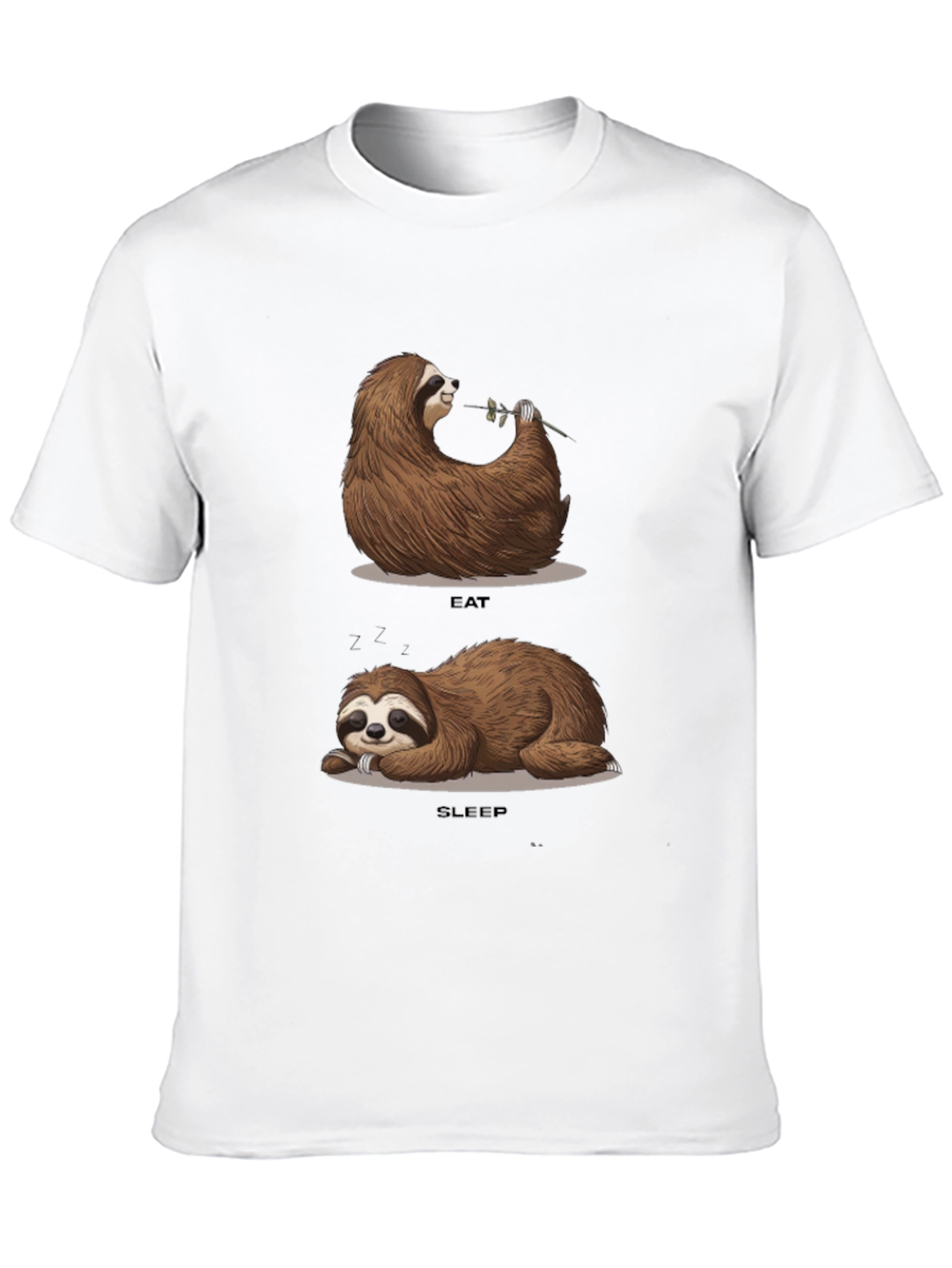 Sloth Eat Sleep Funny T-Shirt