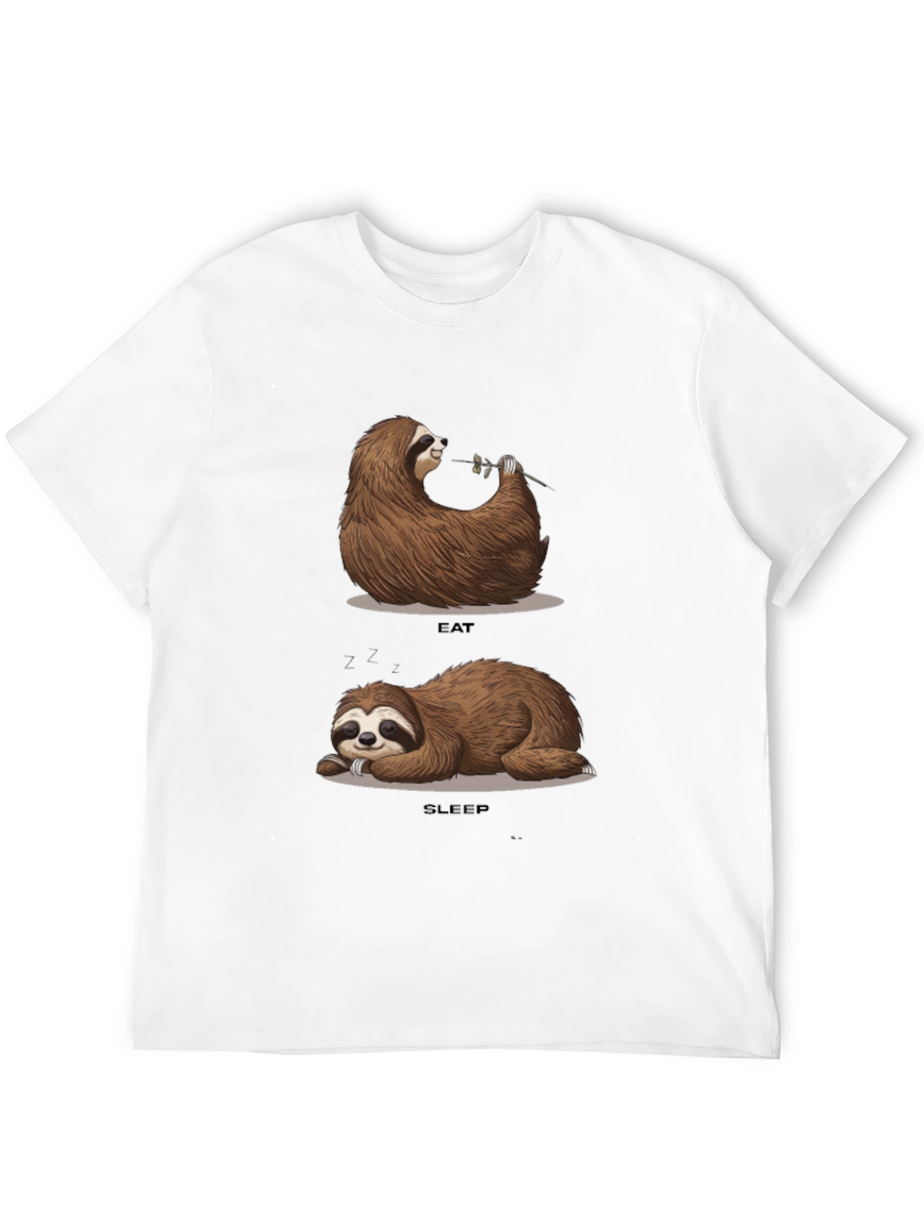 Sloth Eat Sleep Funny T-Shirt