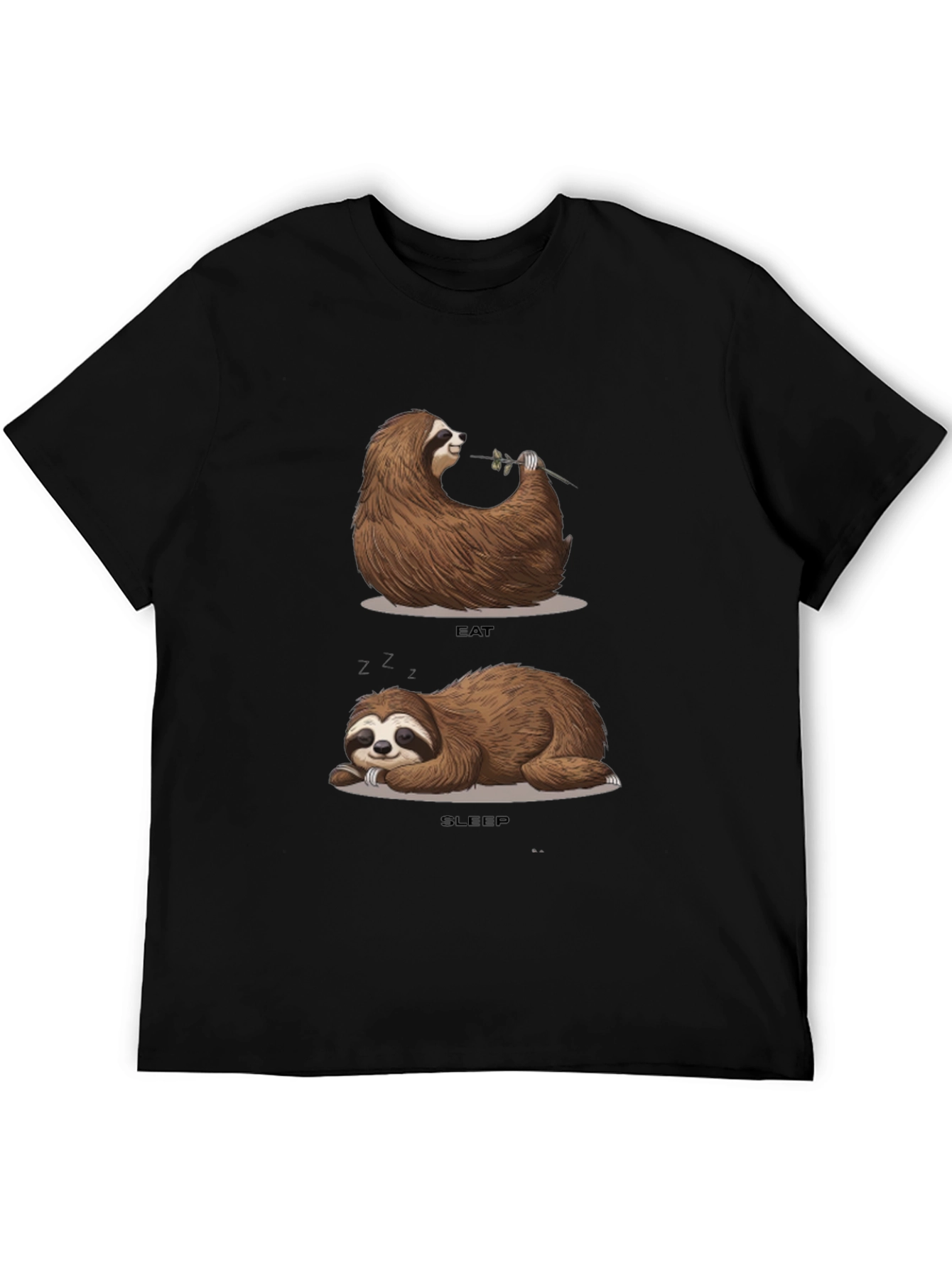 Sloth Eat Sleep Funny T-Shirt