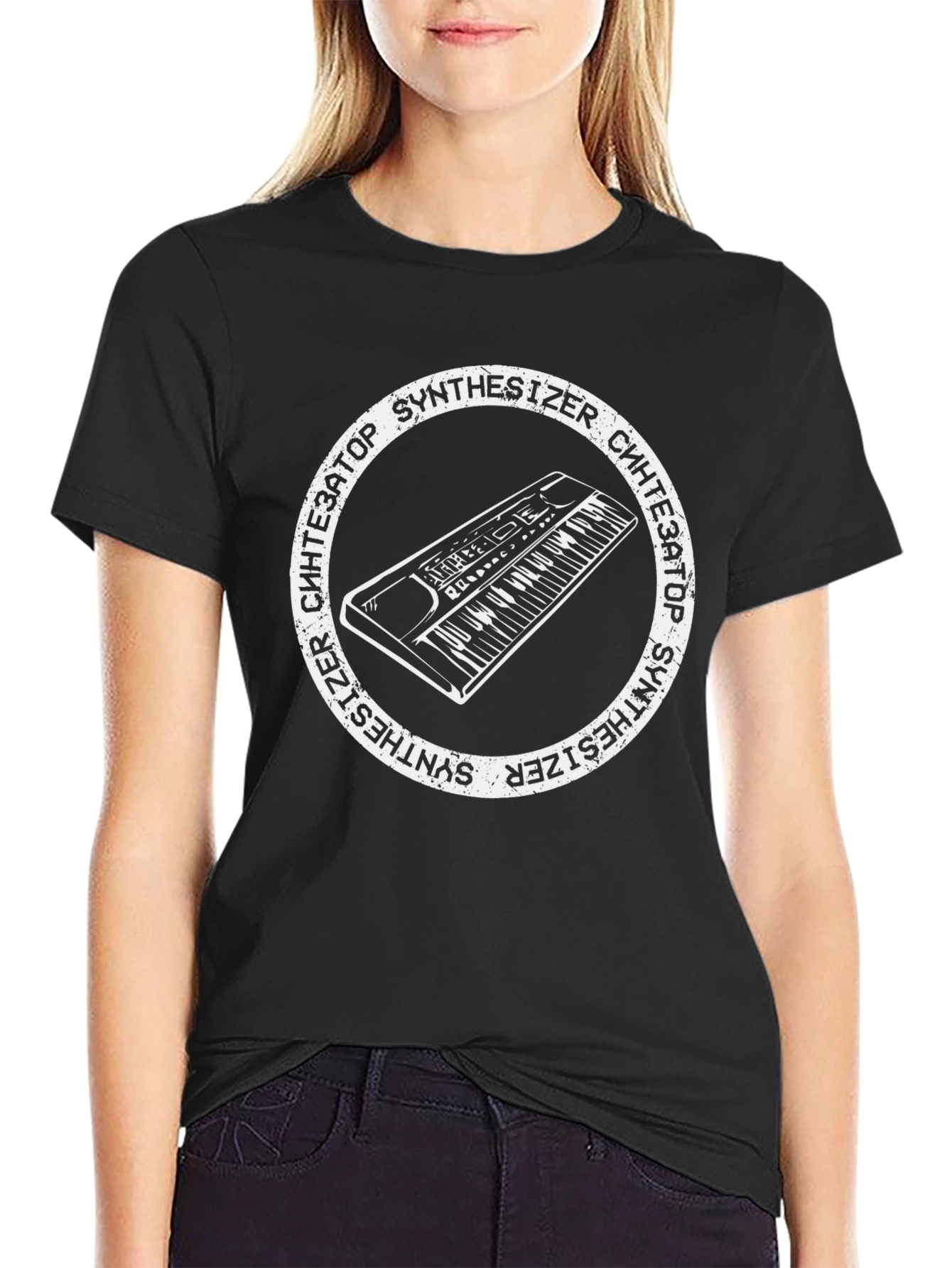 Synthesizer T-Shirt - Black Graphic Tee