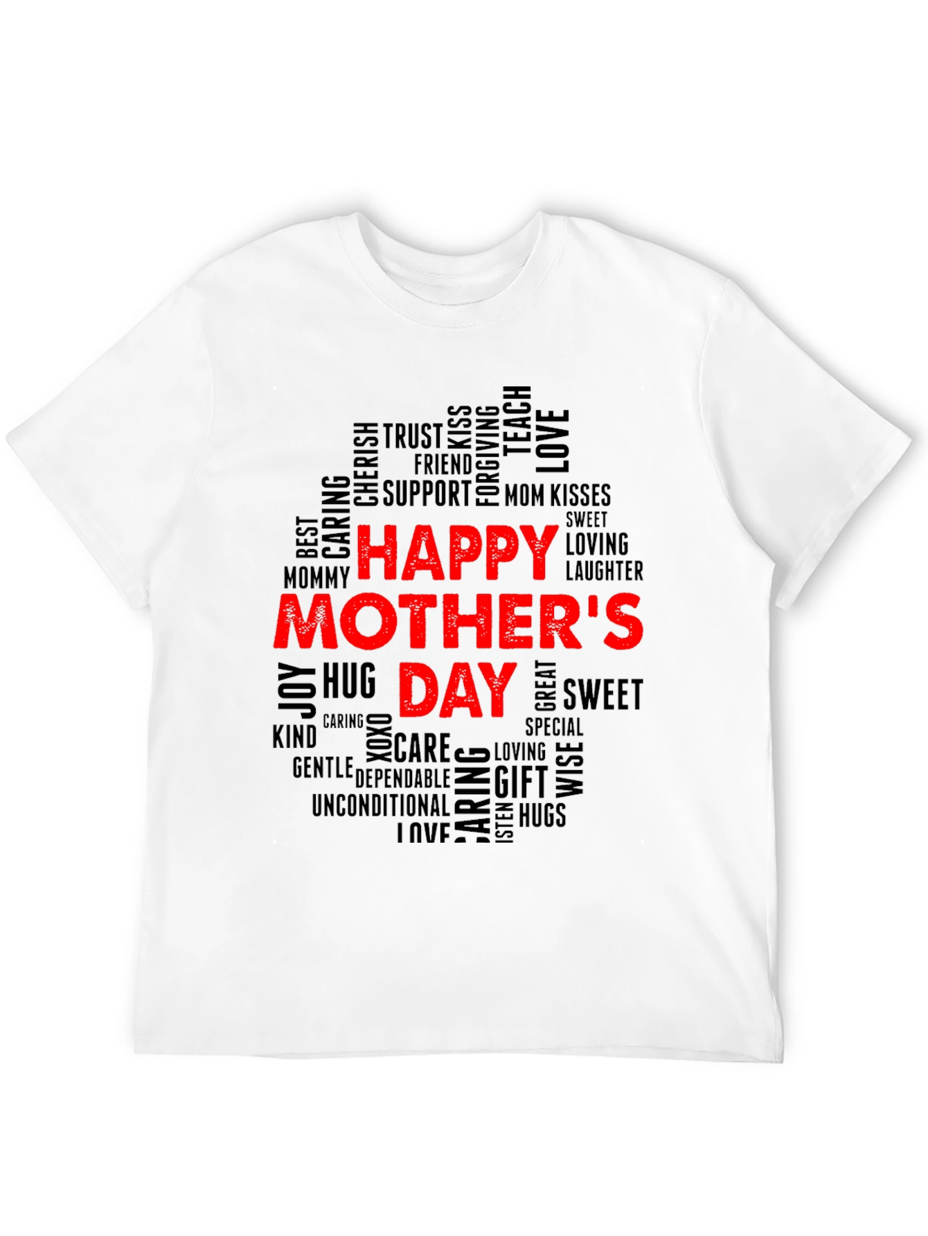 Happy Mothers Day Word Art T-Shirt