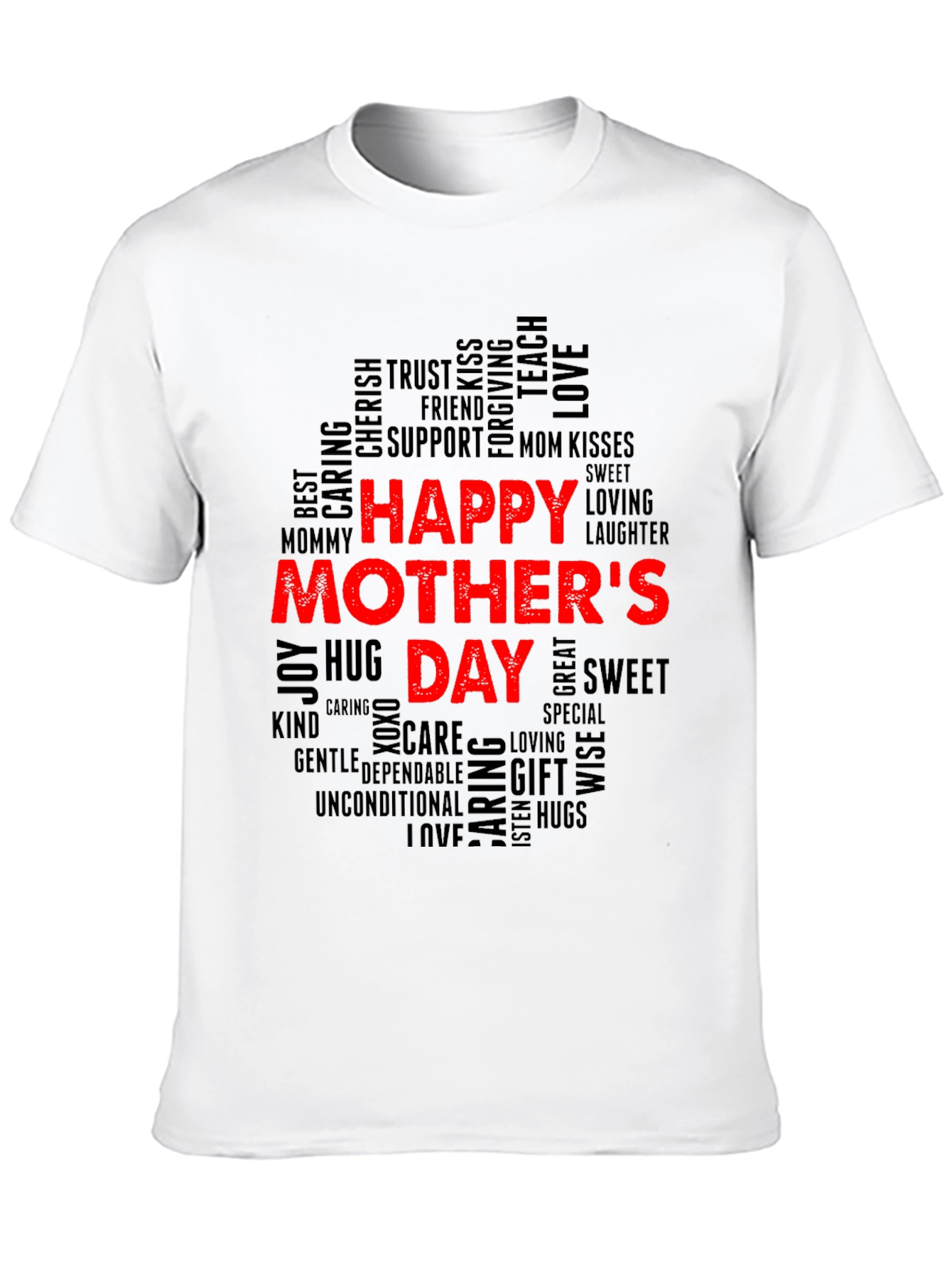 Happy Mothers Day Word Art T-Shirt