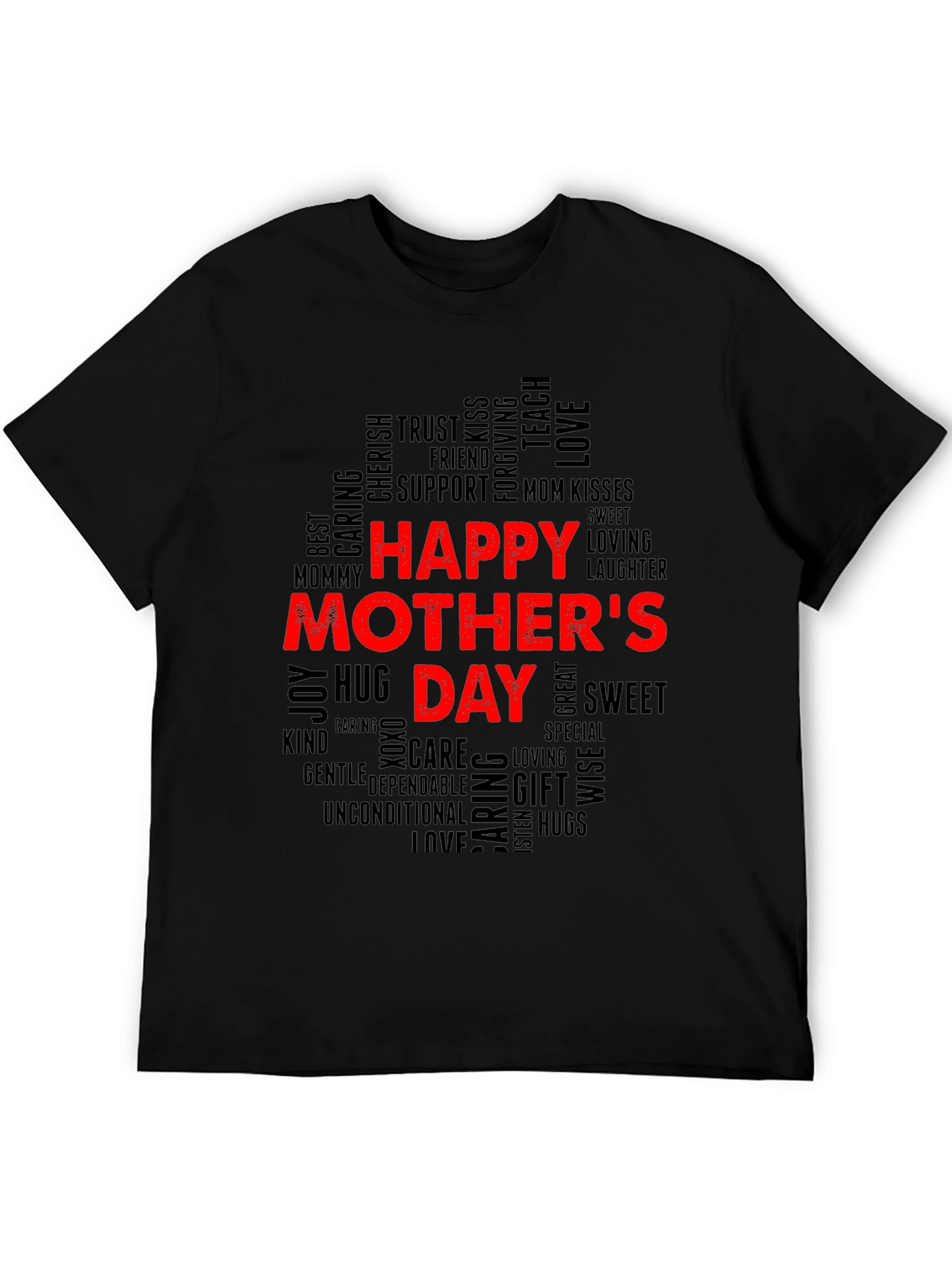 Happy Mothers Day Word Art T-Shirt
