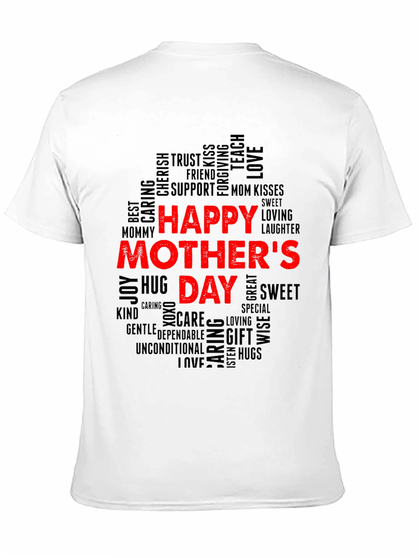 Happy Mothers Day Word Art T-Shirt