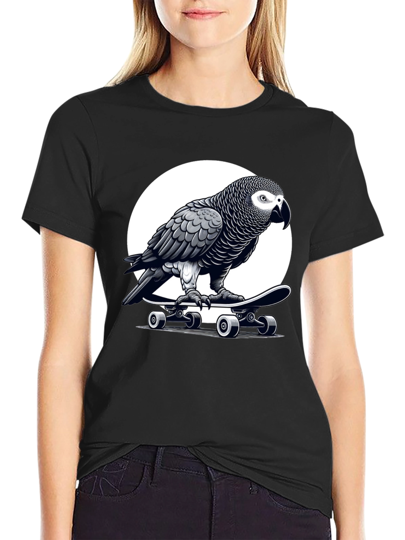 Parrot Skateboard T-Shirt