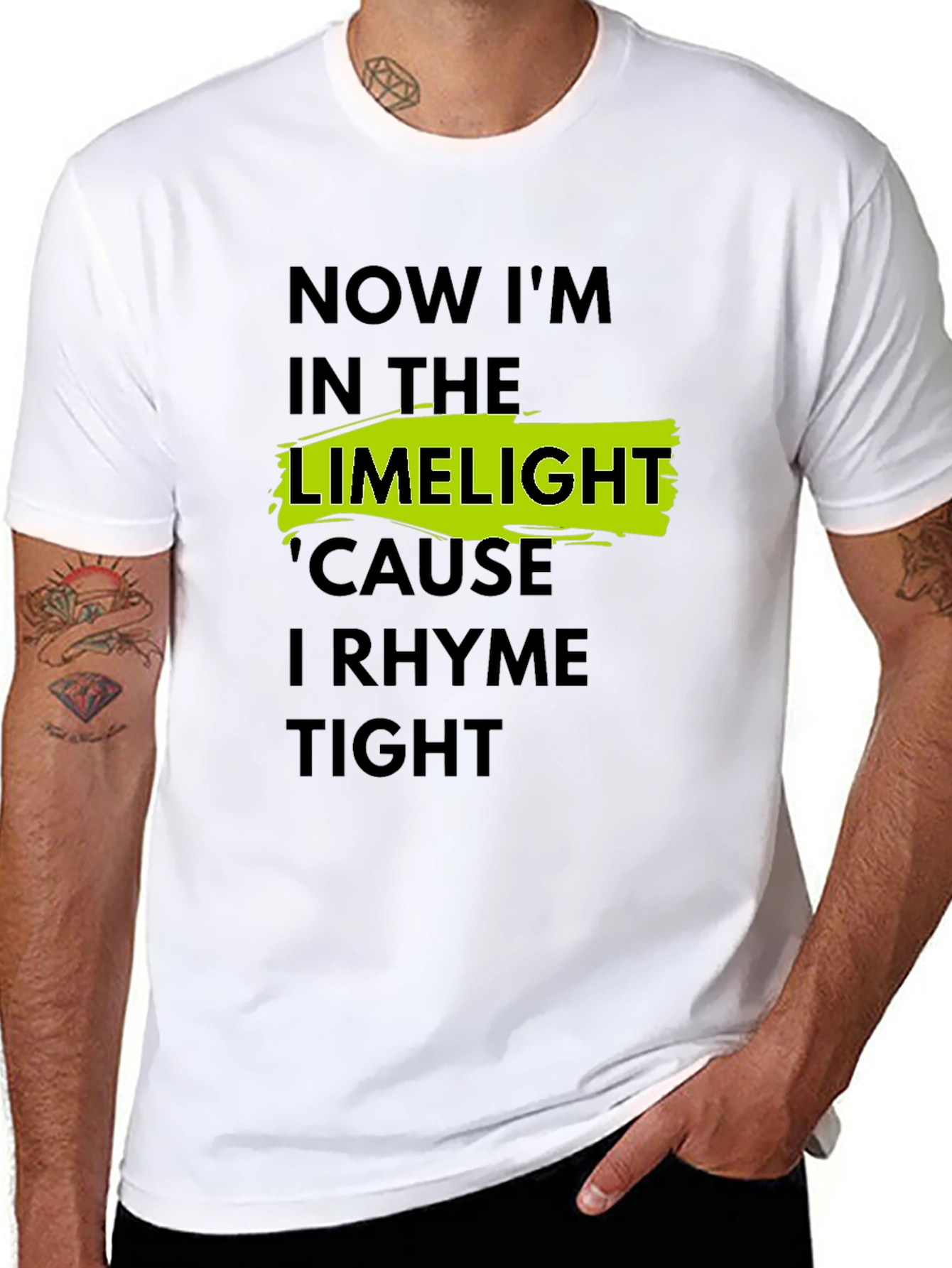 LimeLight Rhyme Tight Black T-Shirt