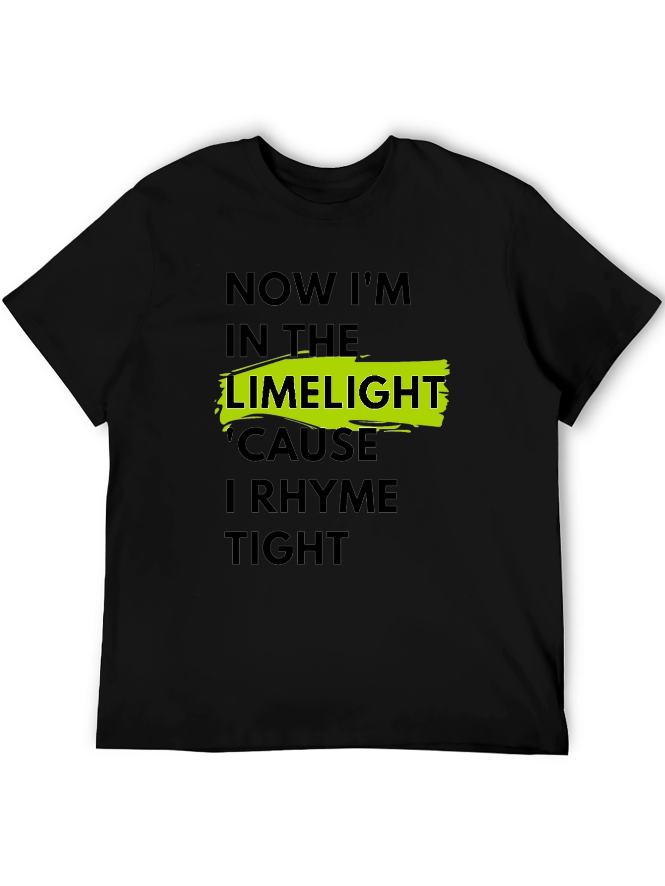 LimeLight Rhyme Tight Black T-Shirt