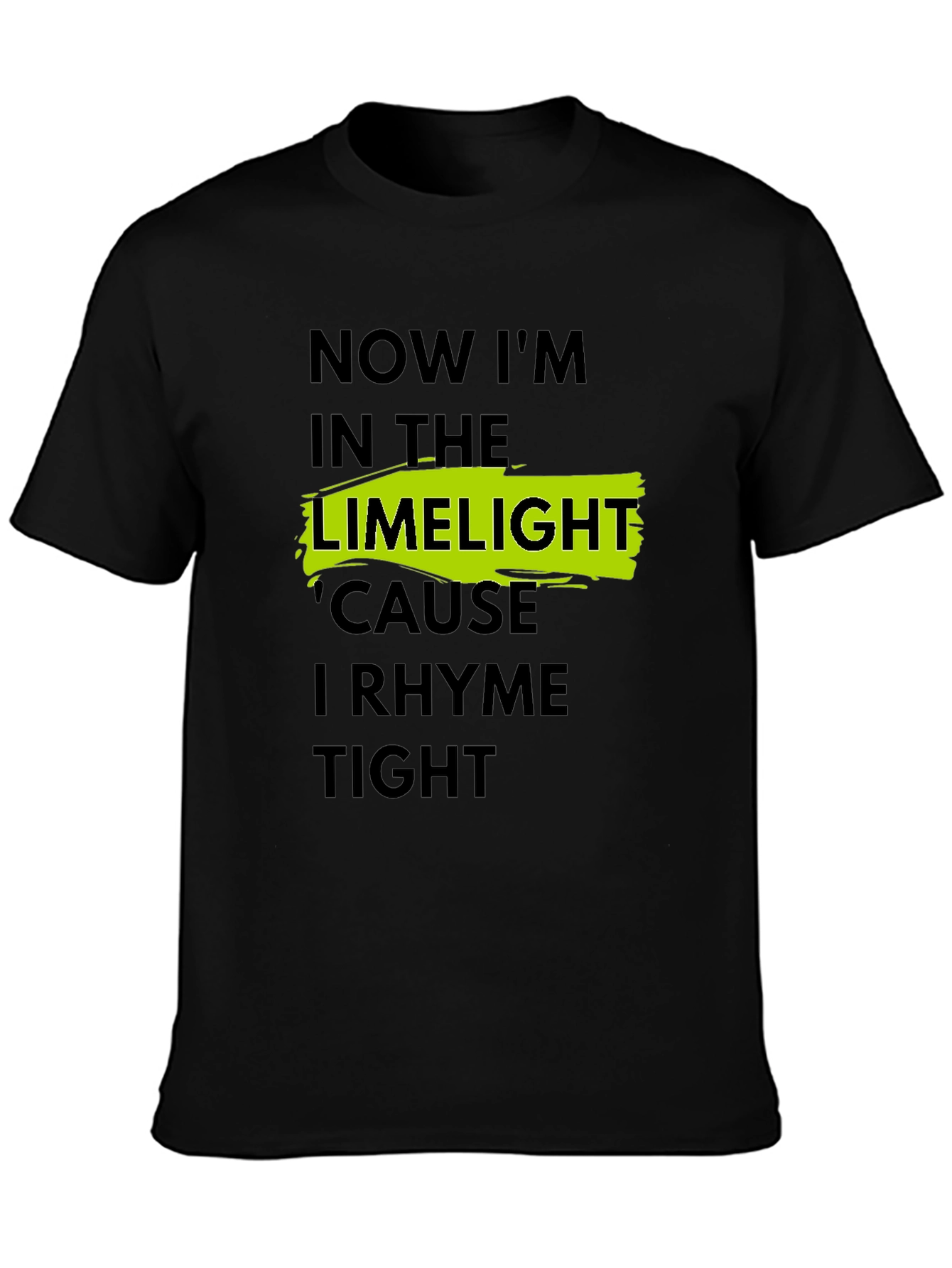 LimeLight Rhyme Tight Black T-Shirt