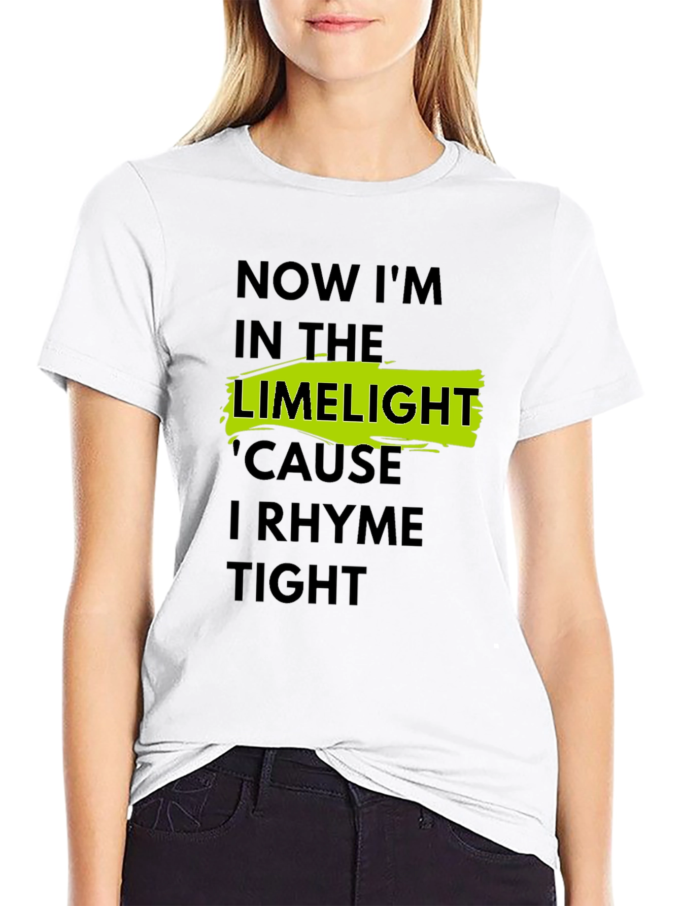 LimeLight Rhyme Tight Black T-Shirt