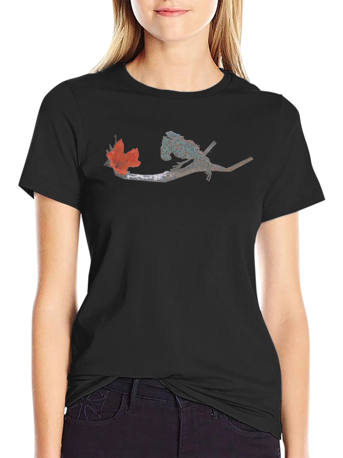 Nature Inspired Black T-Shirt