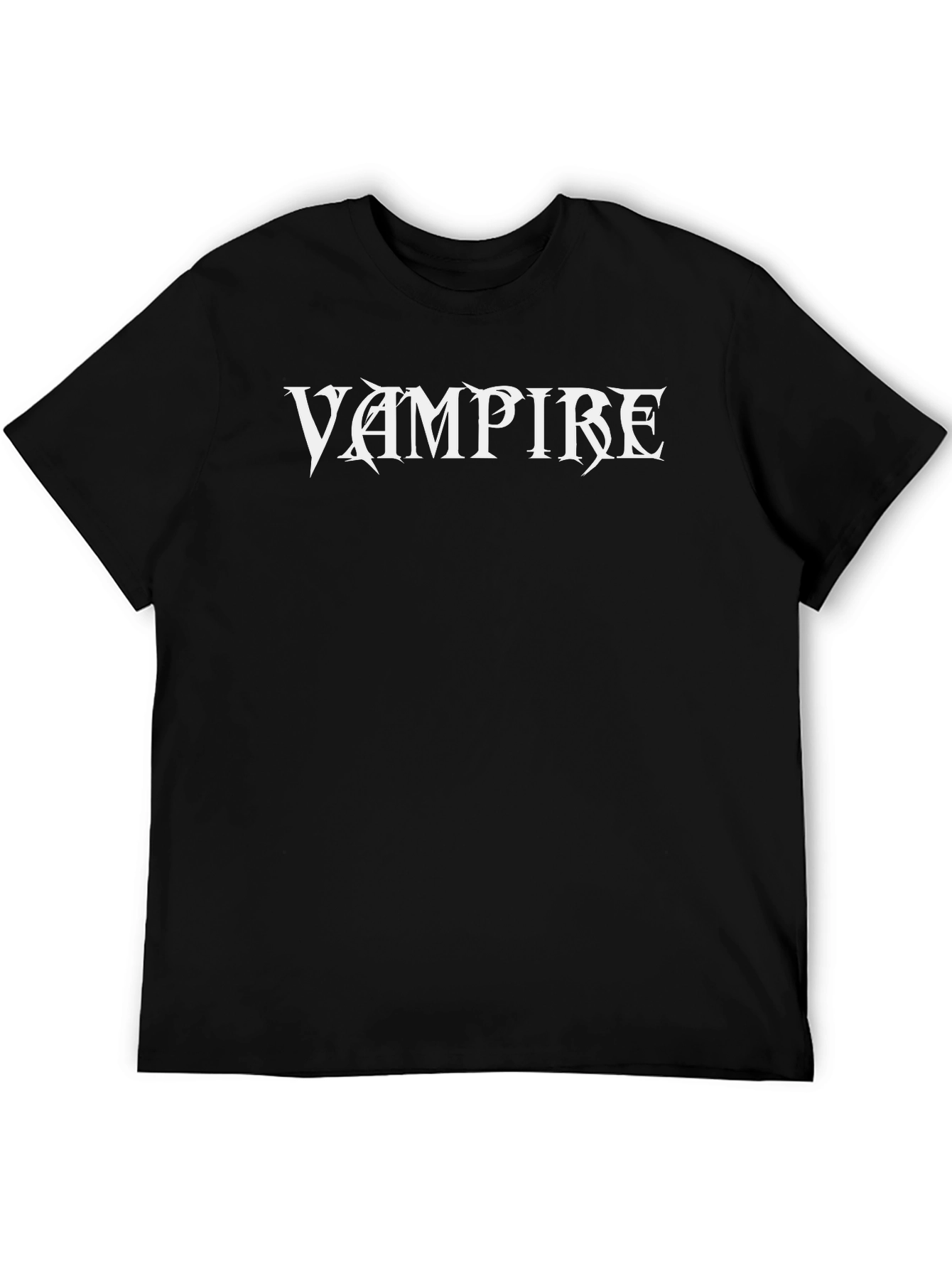 Vampire Graphic Tee - Black Cotton T-Shirt