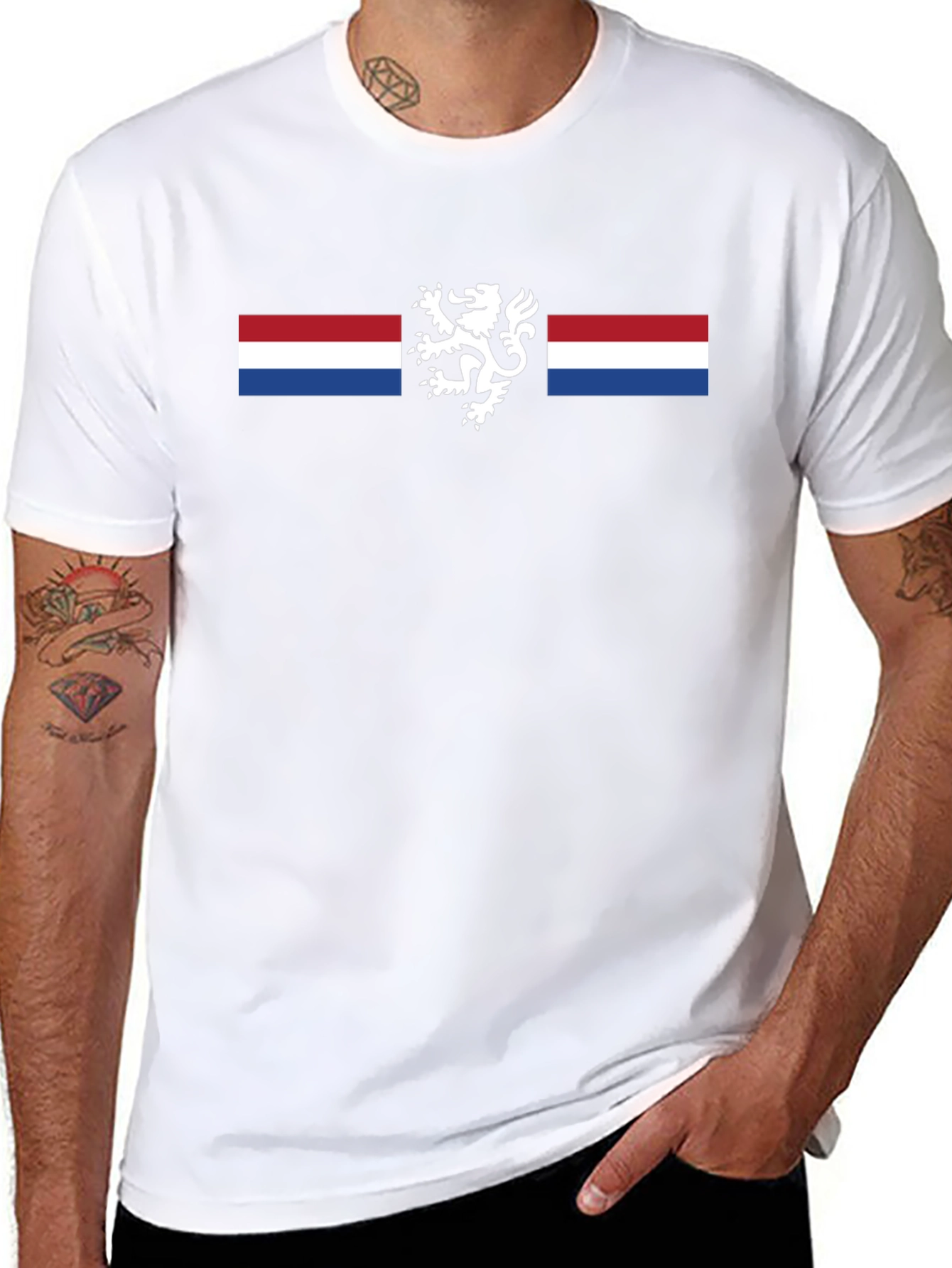 Netherlands Lion Black T-Shirt