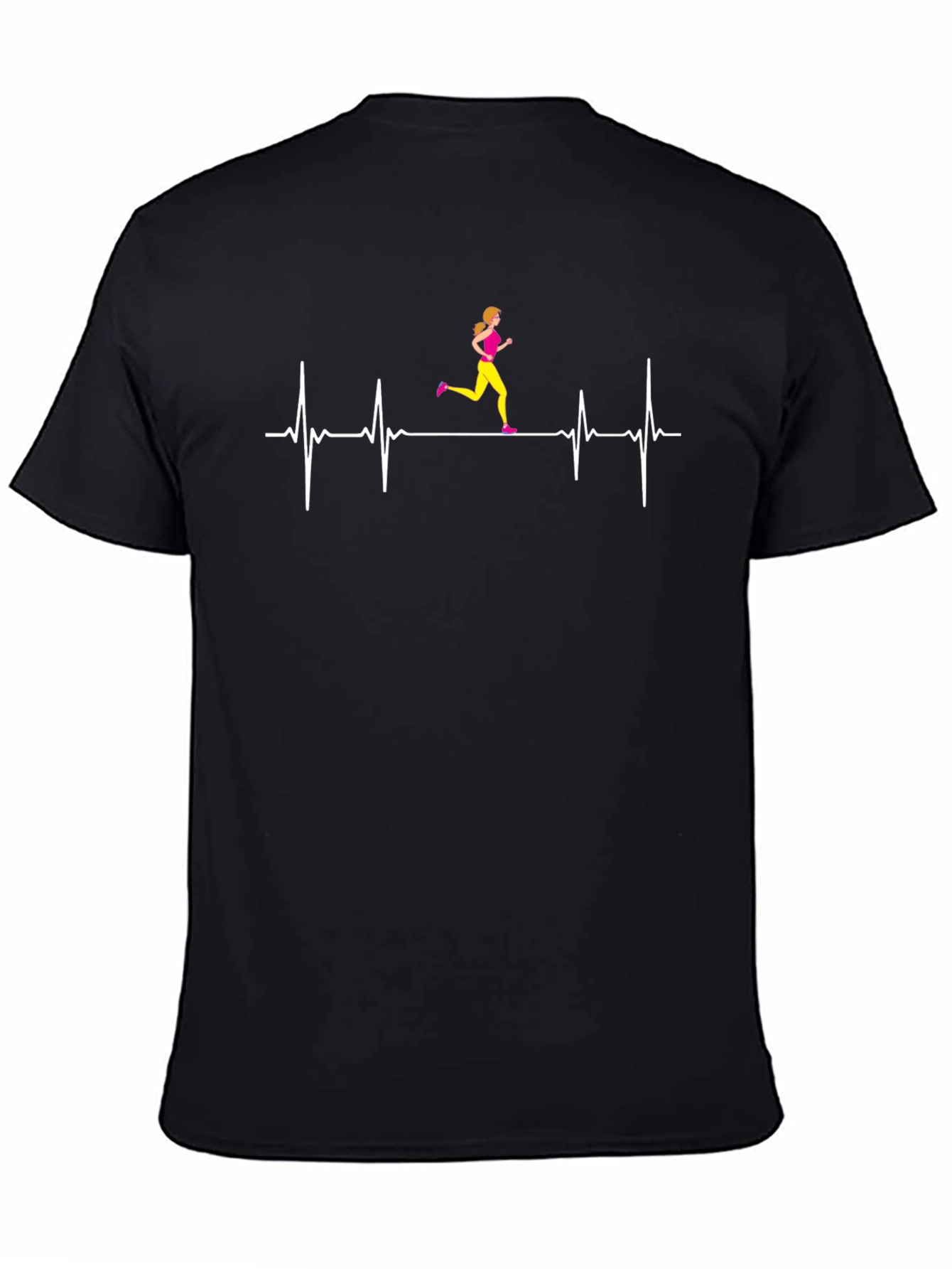 Runner Heartbeat T-Shirt - Black
