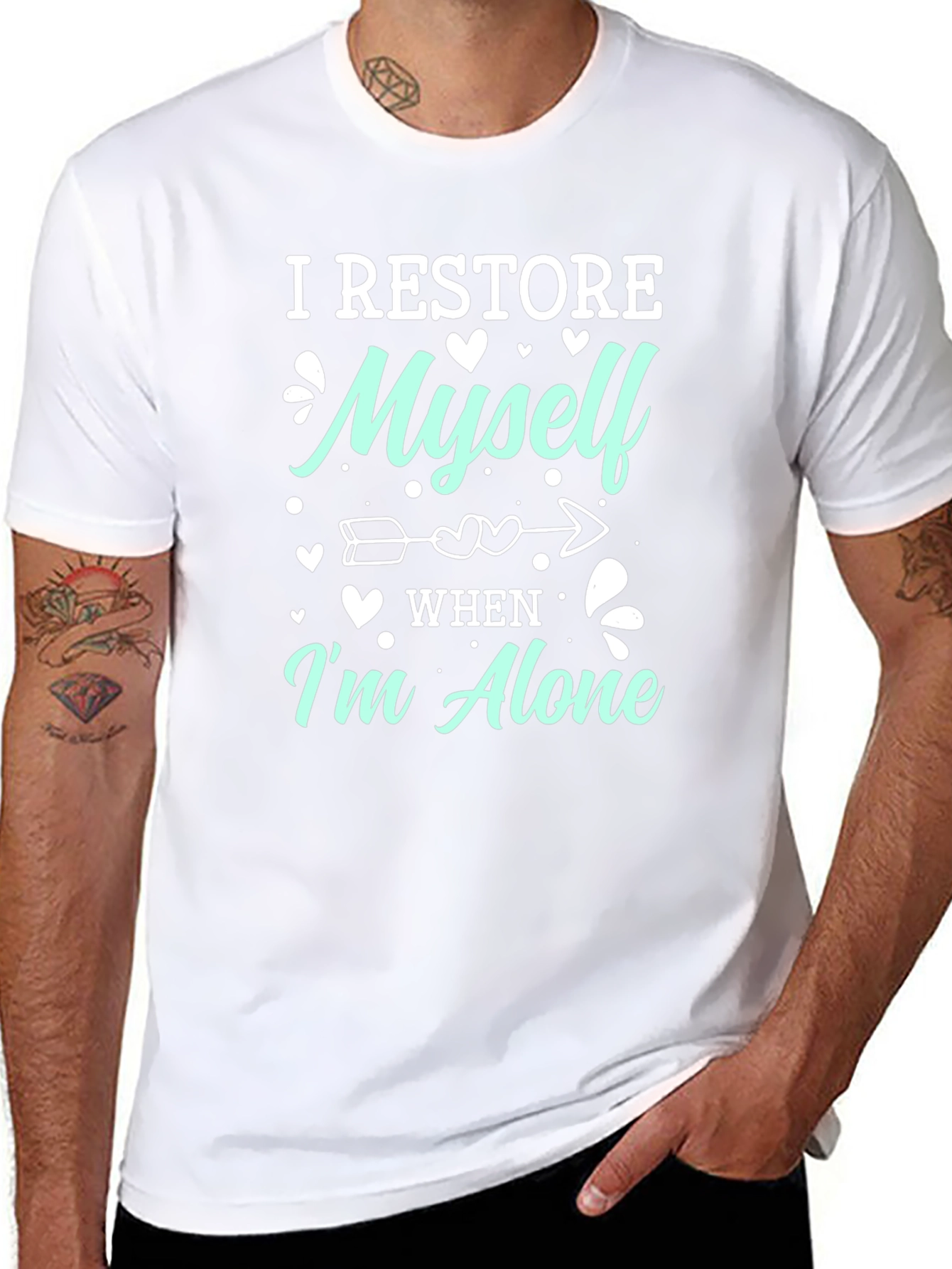 I Restore Myself When Im Alone Graphic Tee