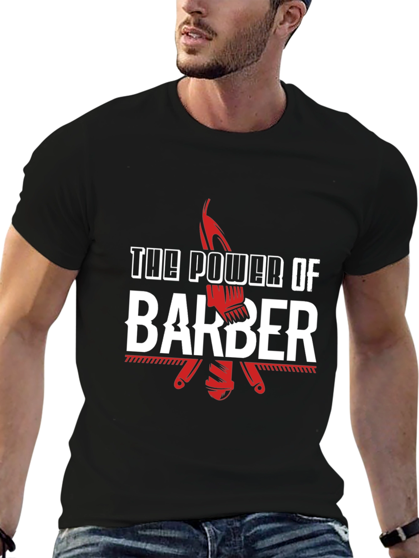 The Power of Barber T-Shirt - Stylish Graphic Tee